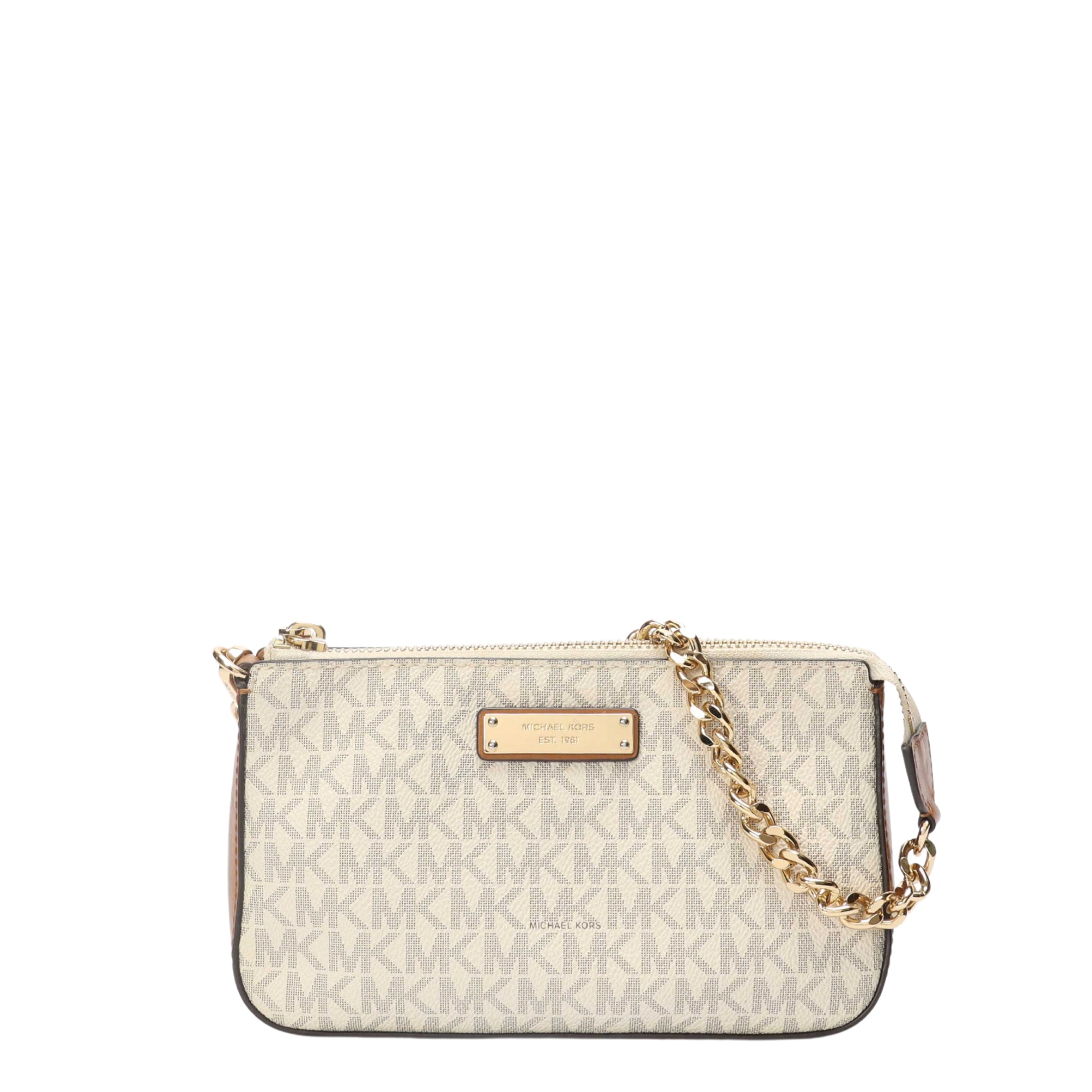 Michael Kors Jet Set Vanilla Logo Pochette