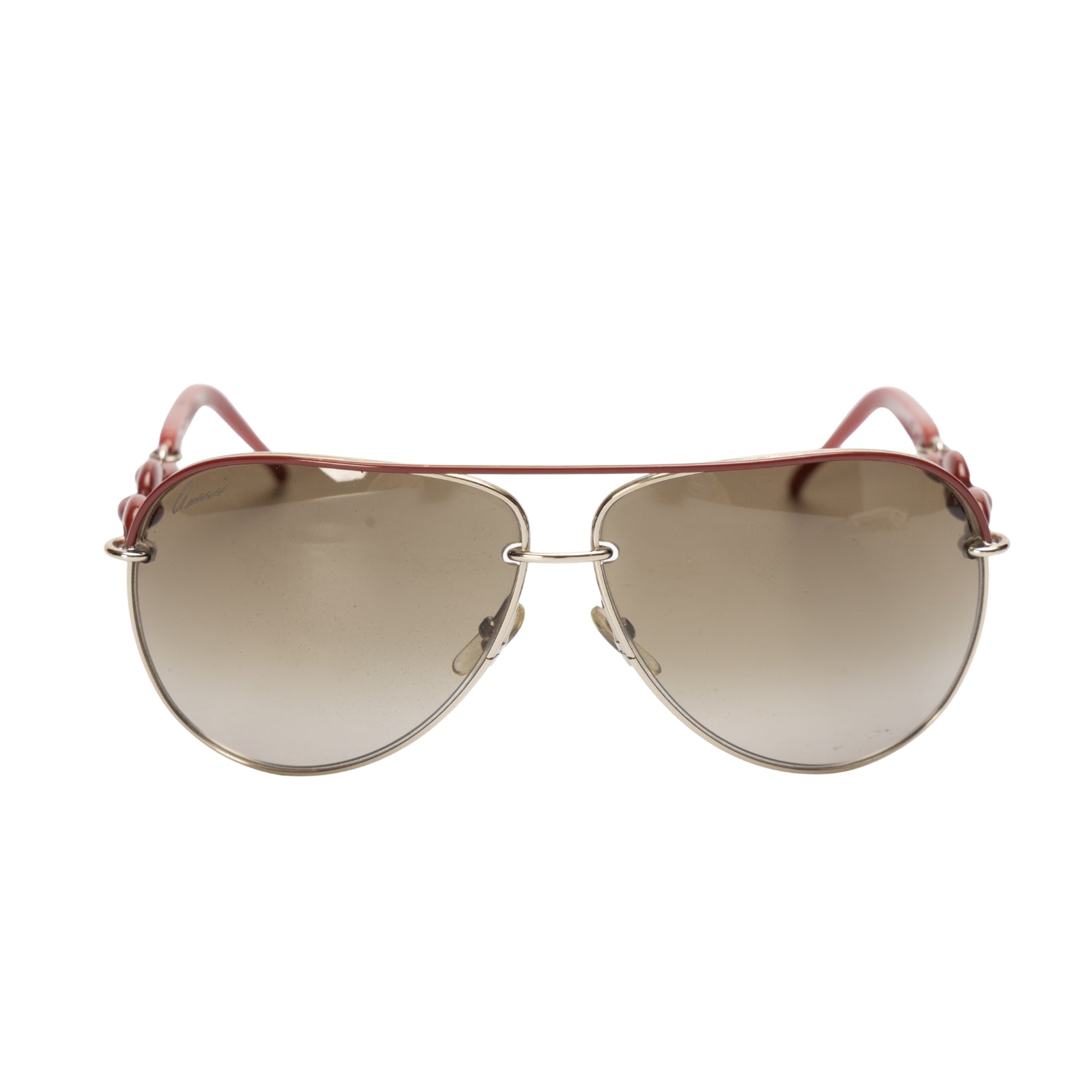 Gucci Brown Gradient Aviator Sunglasses