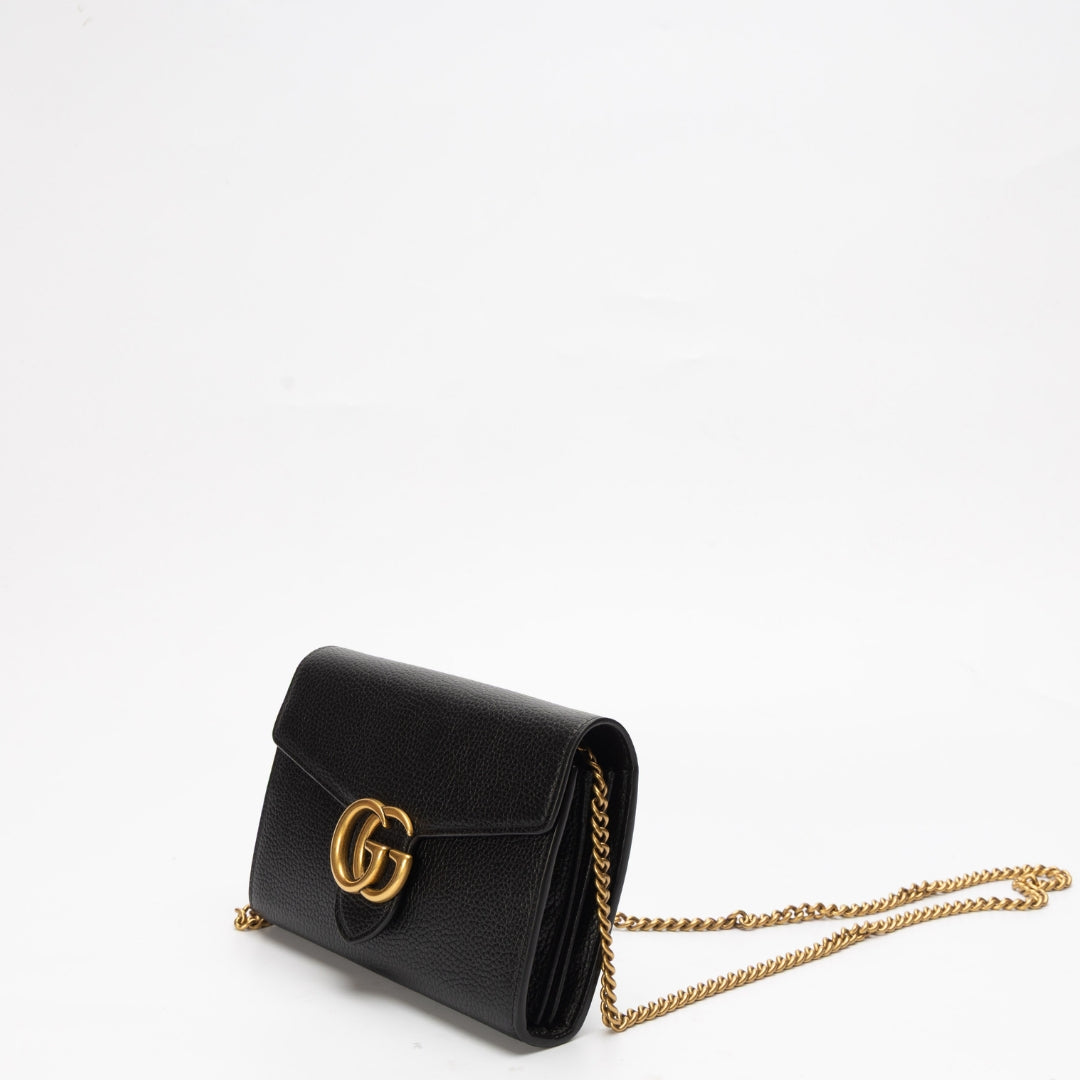 Gucci GG Marmont Black Mini Chain Bag
