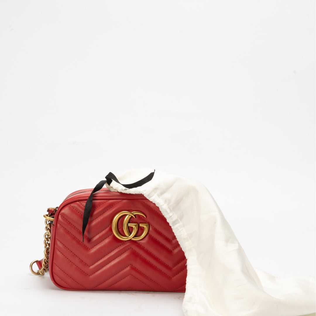 GG Marmont Red Medium Shoulder Bag