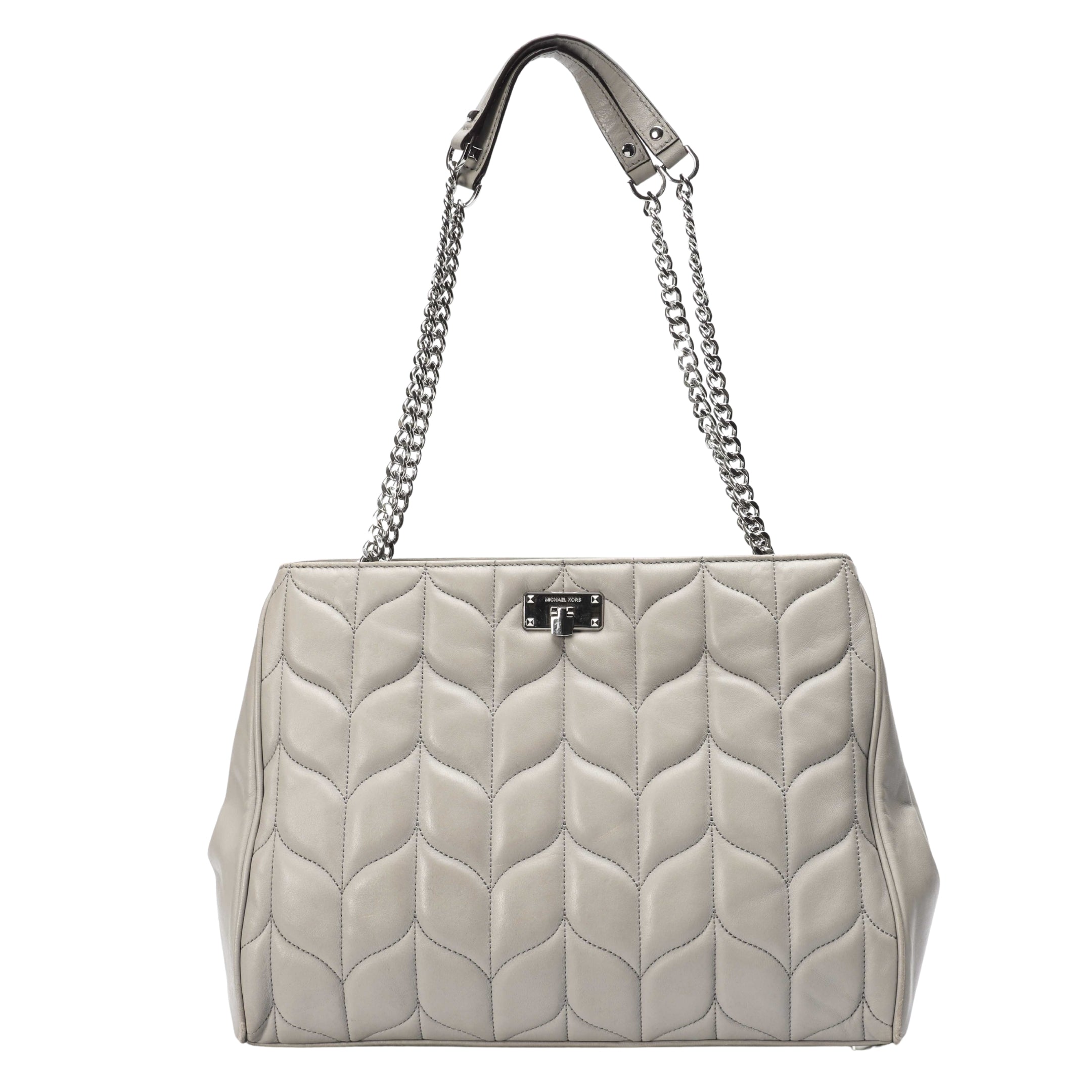 Michael Kors Grey Quilted Peyton Tote