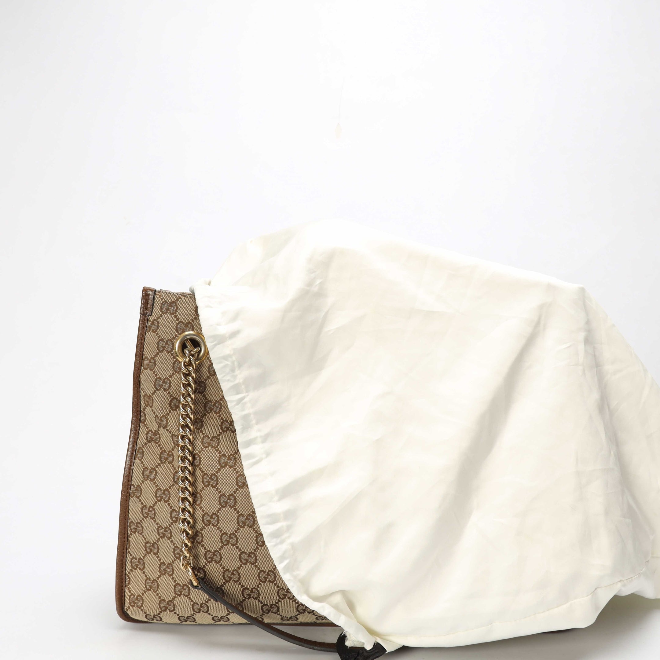 Gucci Beige/Brown GG Canvas Horsebit 1955 Tote