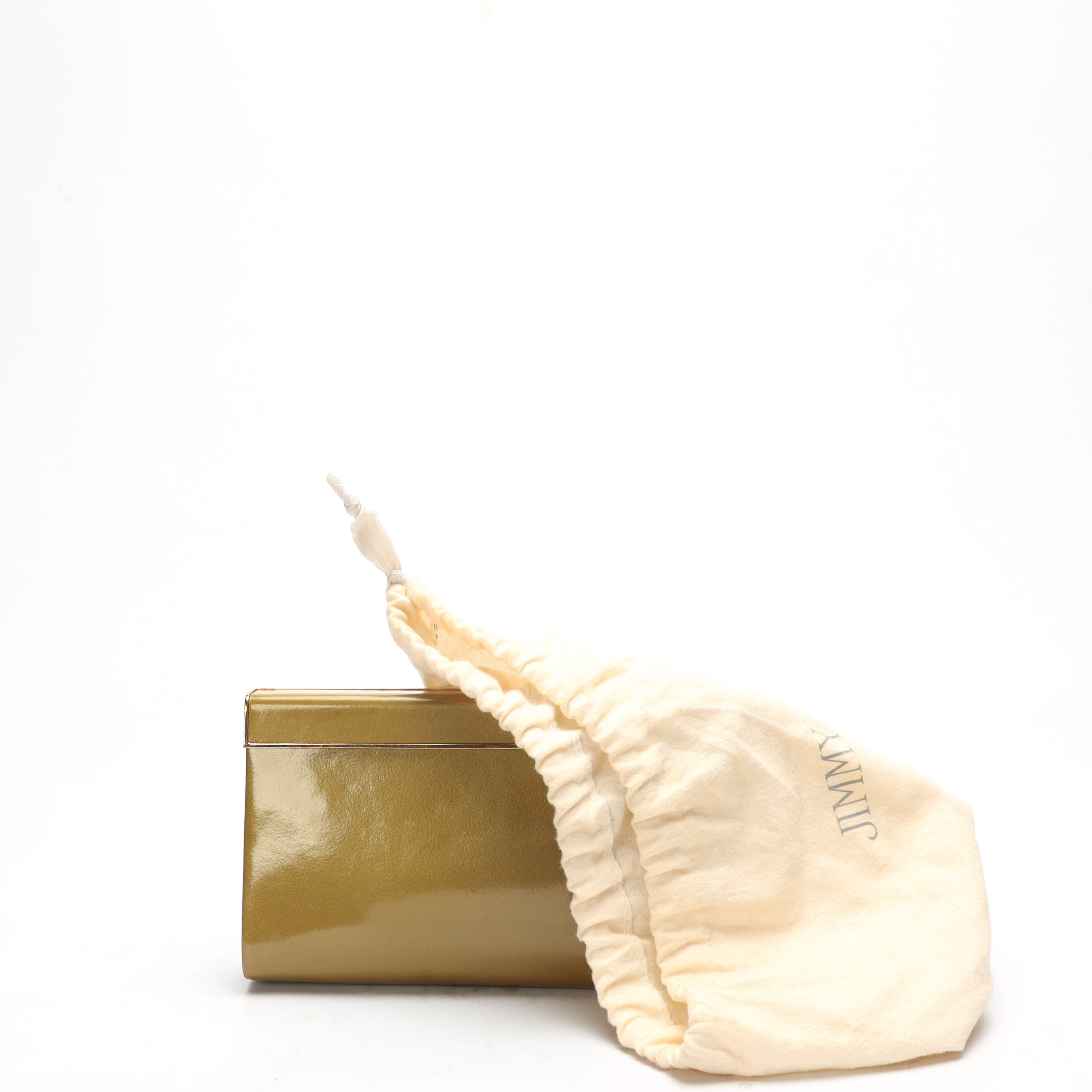 Jimmy choo Glassy Gold Clutch