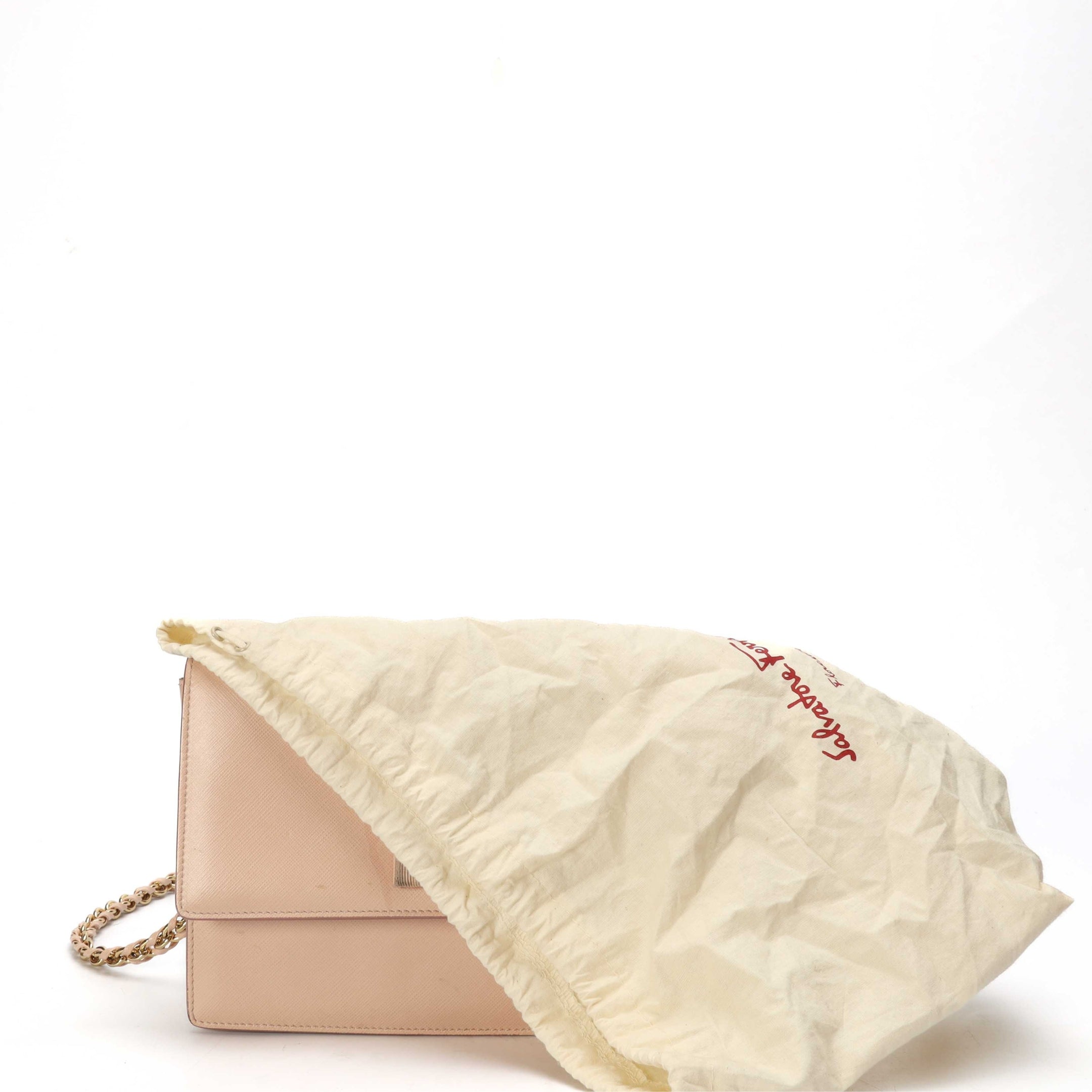 Salvatore Ferragamo Light Pink Ginny Crossbody Bag