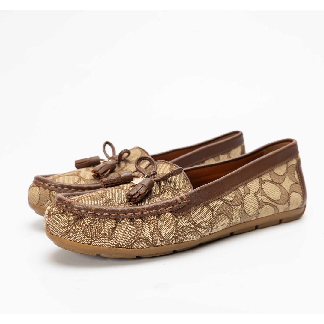 Coach Driver Signature Jacquard Loafers