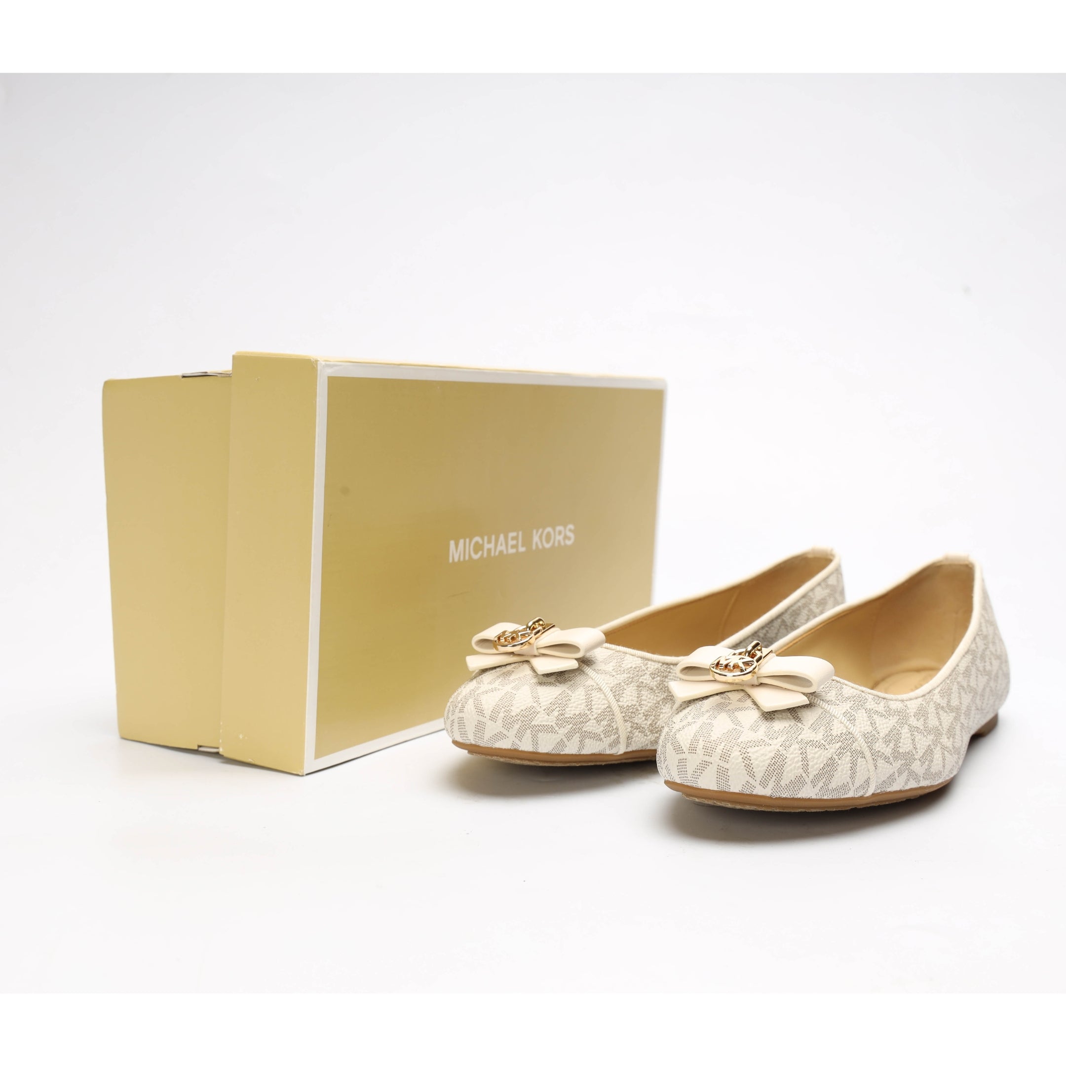 Michael Kors Vanilla Alice Logo Ballet Flat