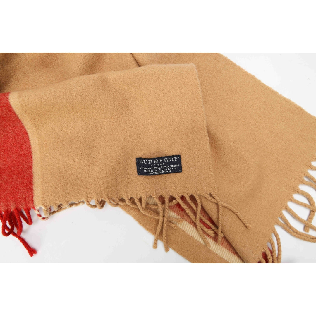 Burberry Reversible Cashmere Jacquard Scarf