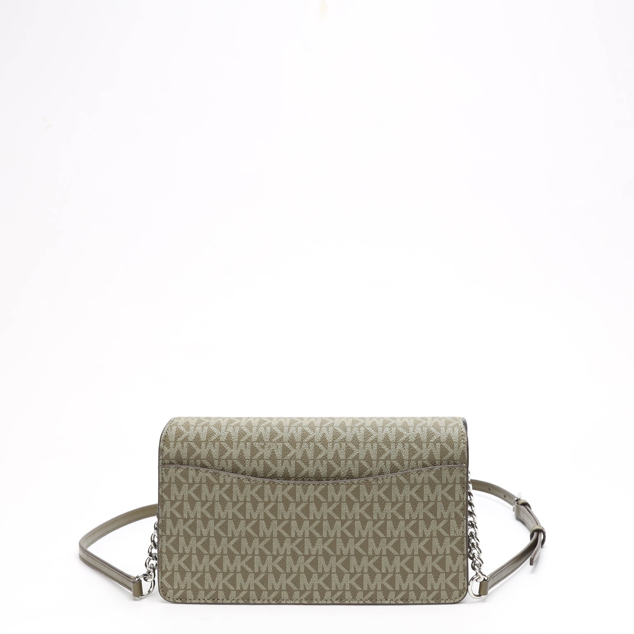 Michael Kors Olive Jet Set Signature Logo Crossbody Bag