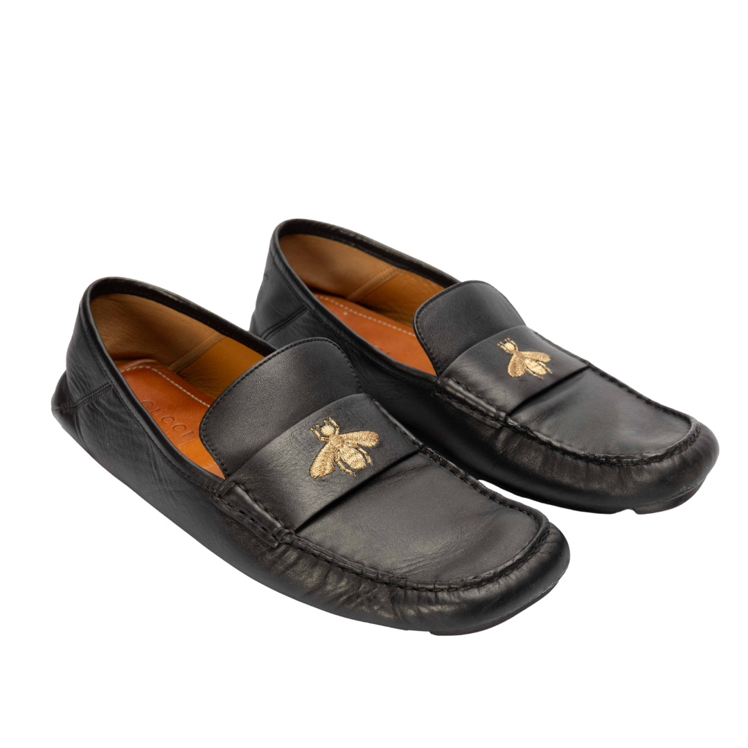 Gucci Bee Embroidery Black Premium Loafer