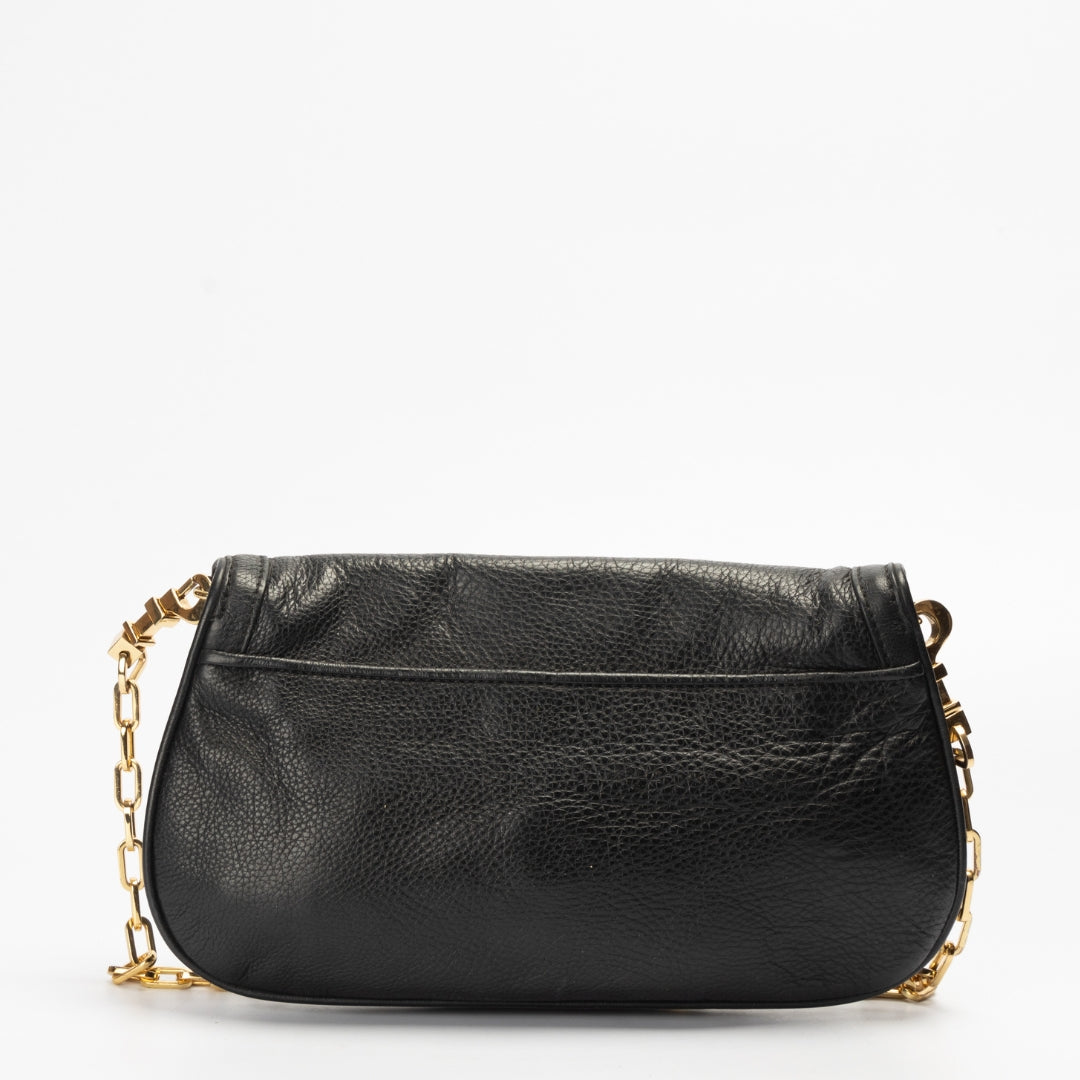 Tory Burch Black Leather Amanda Crossbody Bag