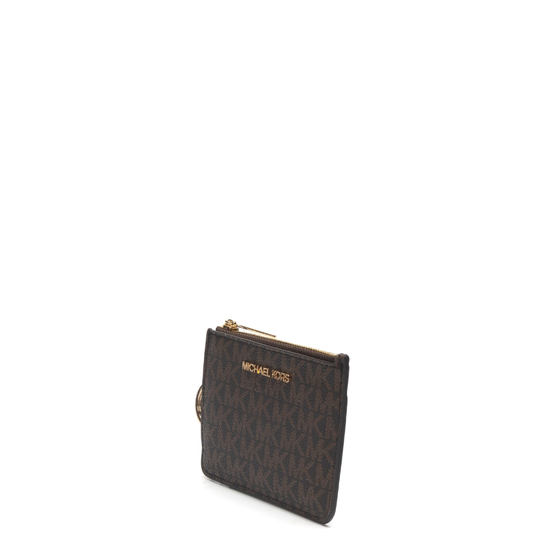 Michael Kors Jet Set Brown Logo Small Wallet