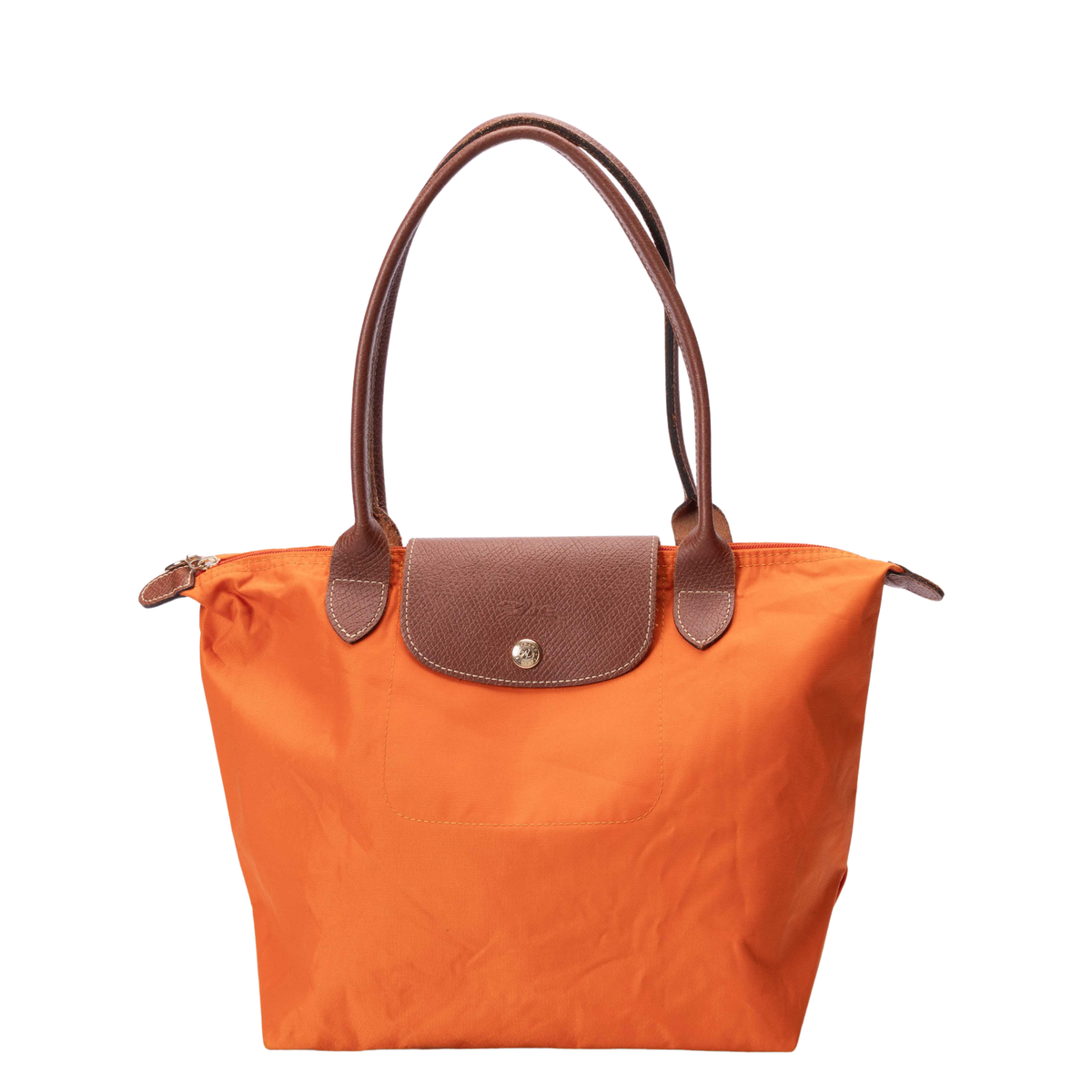 Longchamp Orange Le Pliage Tote