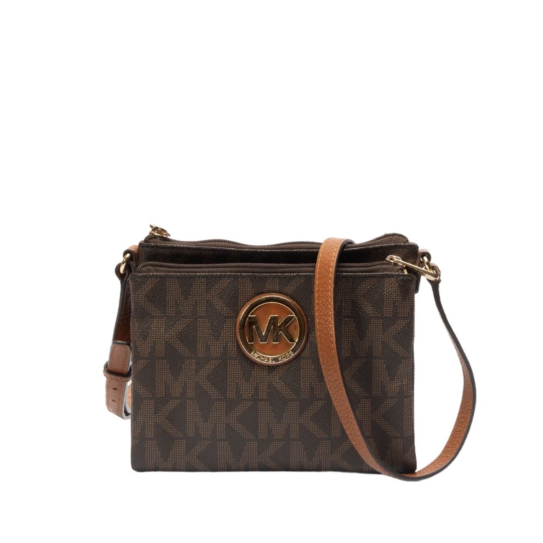 Michael Kors Fulton Signature Crossbody Bag - Main Image