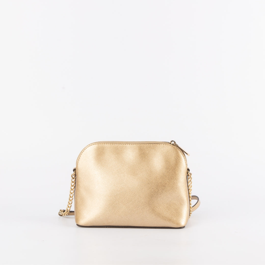 Michael Kors Metallic Bronze Crossbody Bag