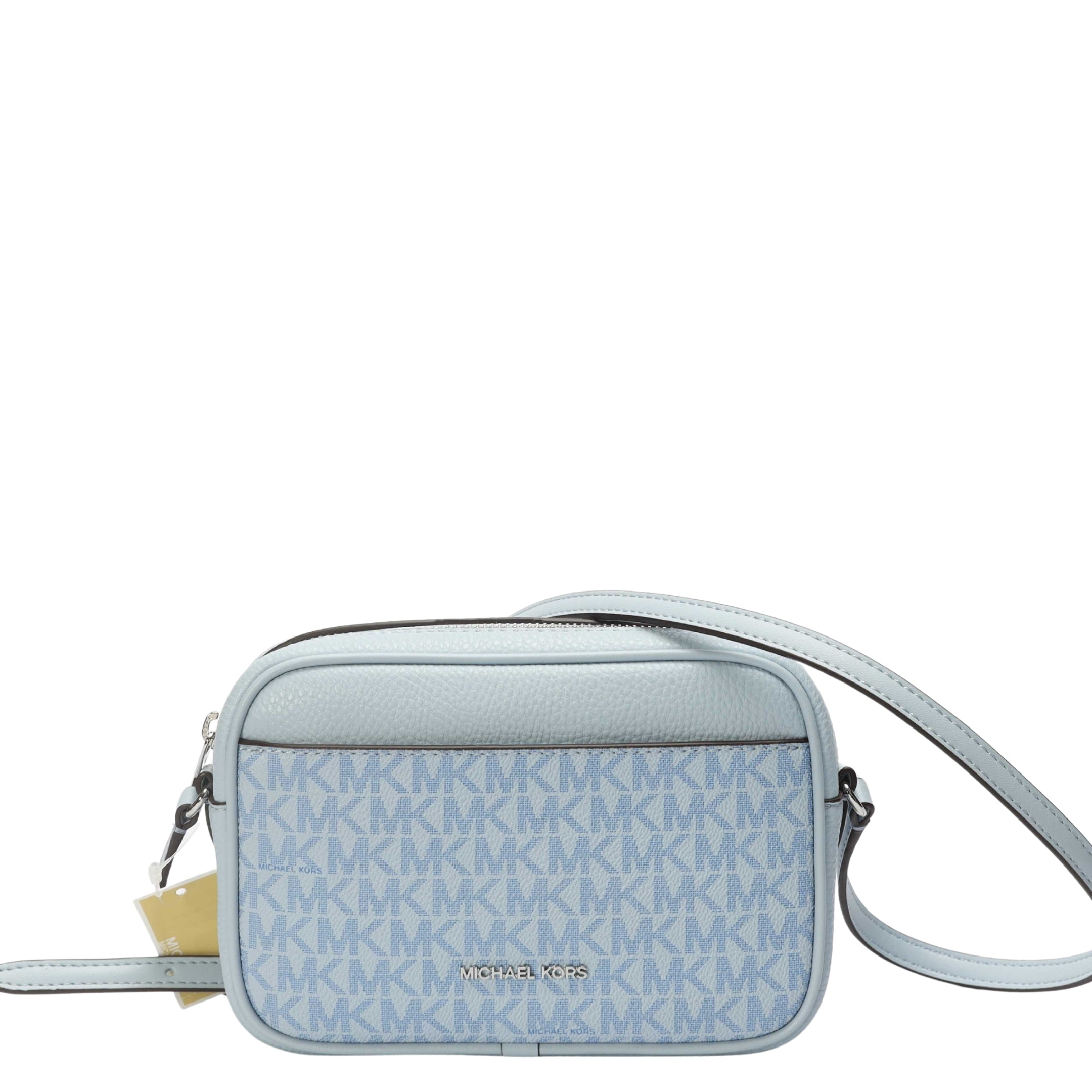 Michael Kors Sky Blue Jet Set Camera Crossbody Bag