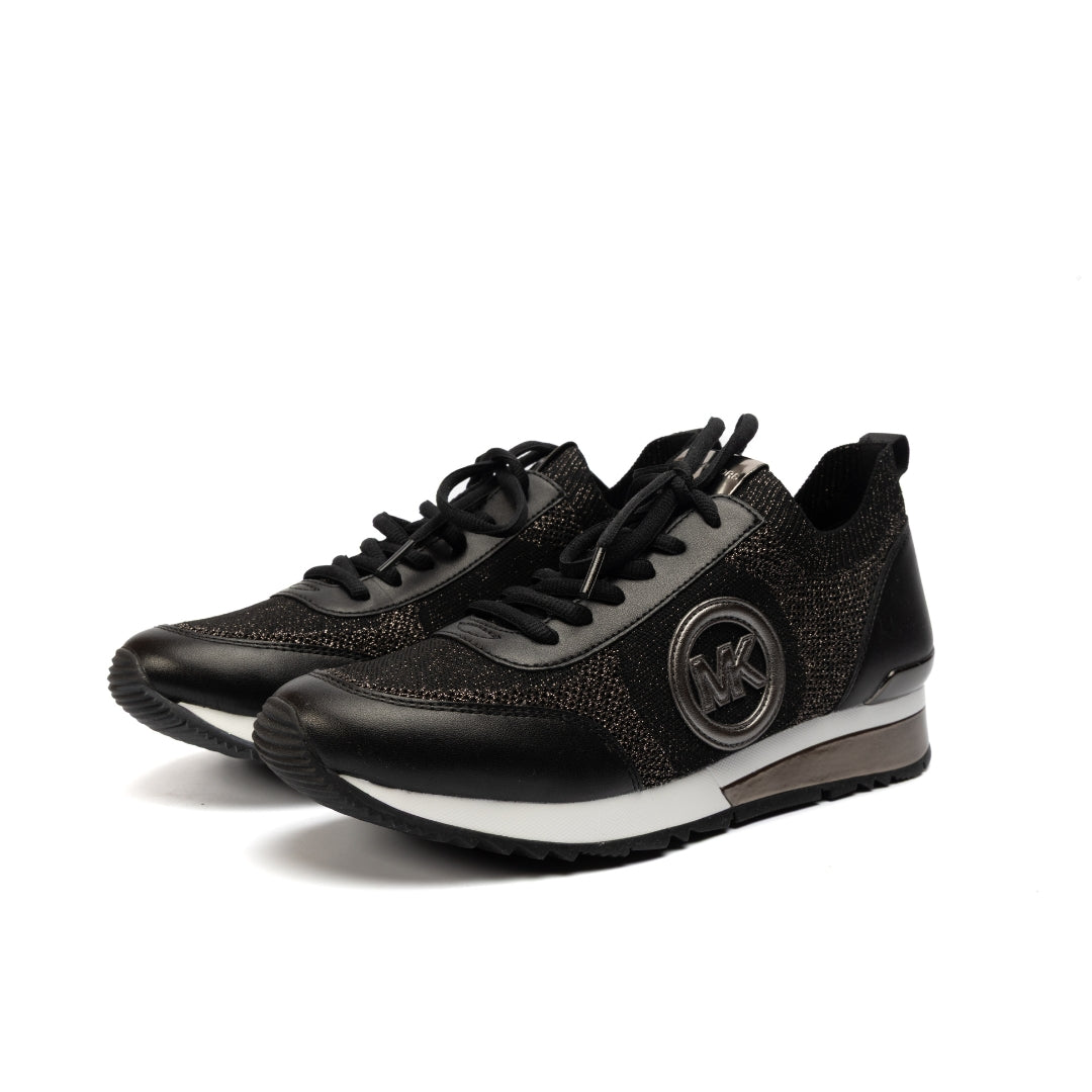 Michael Kors Jenkins Metallic Stretch Knit Trainer Sneakers