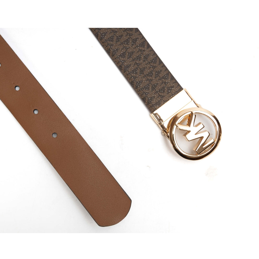 Michael Kors Reversible Logo and Leather Belt