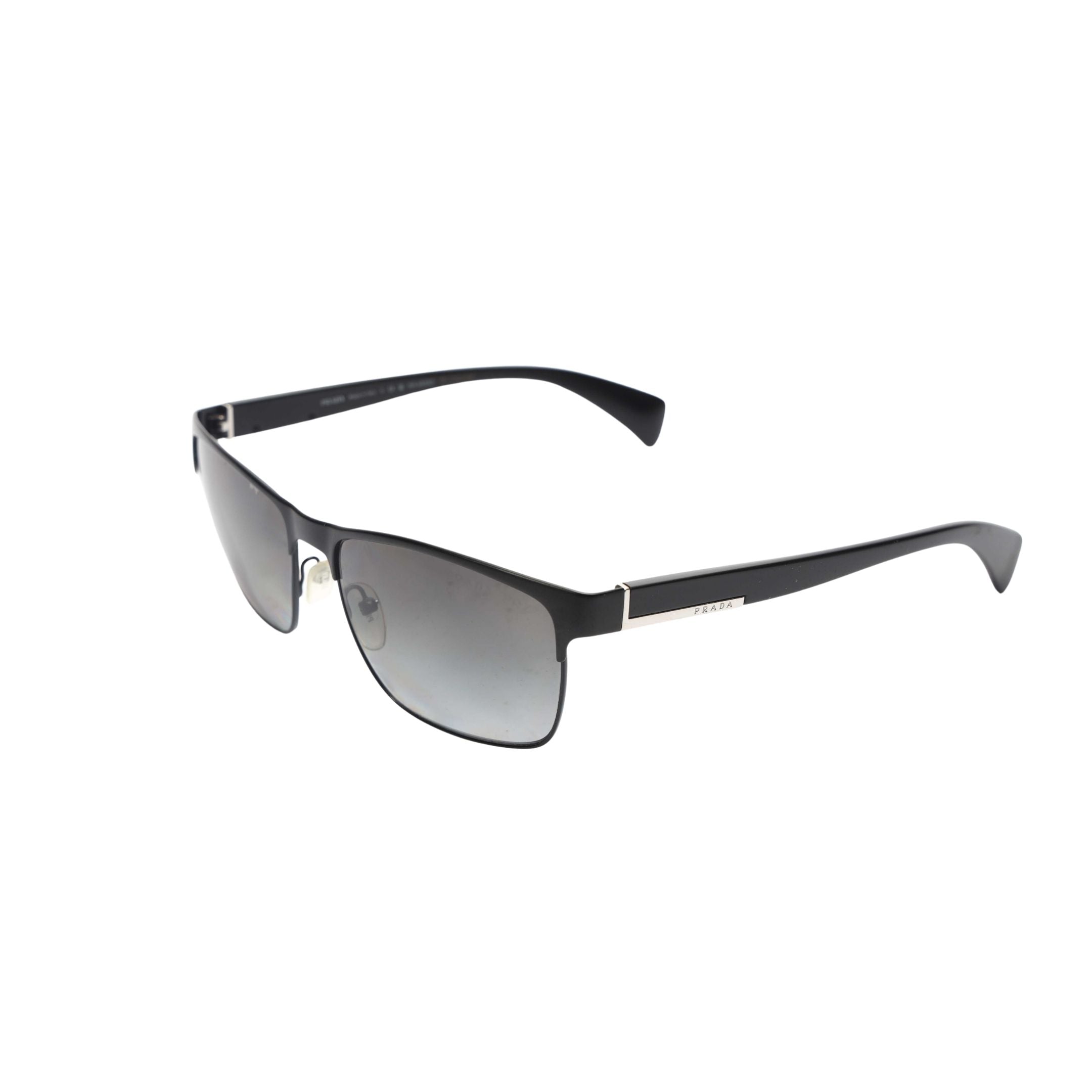Prada Black Rectangular Sunglasses