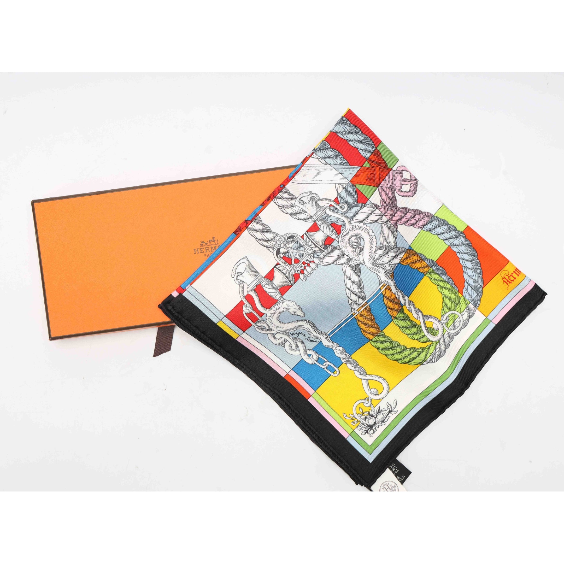 Hermes Della Cavalleria Double Face Scarf 90
