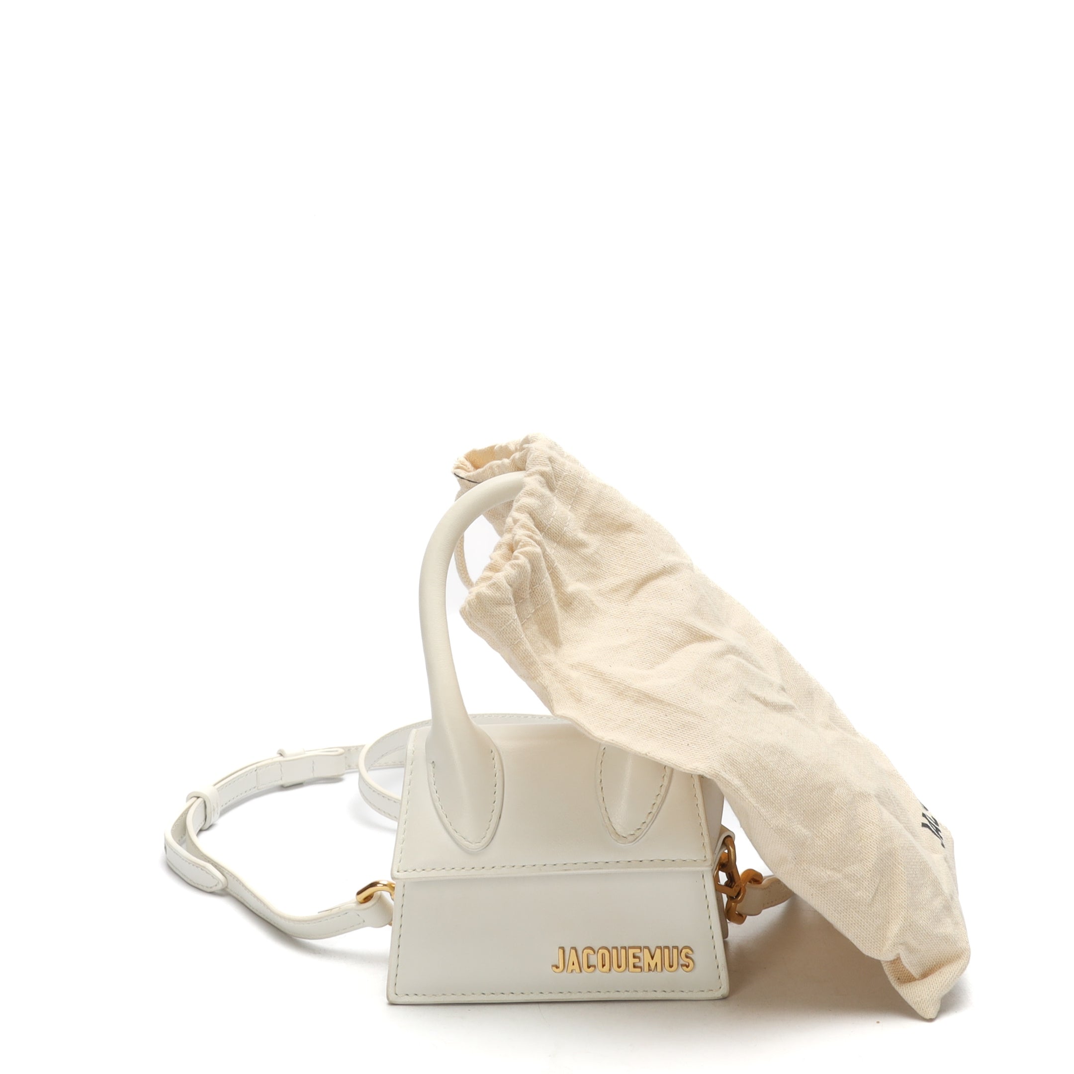 Jacquemus The Chiquito White Mini Crossbody Satchel Bag