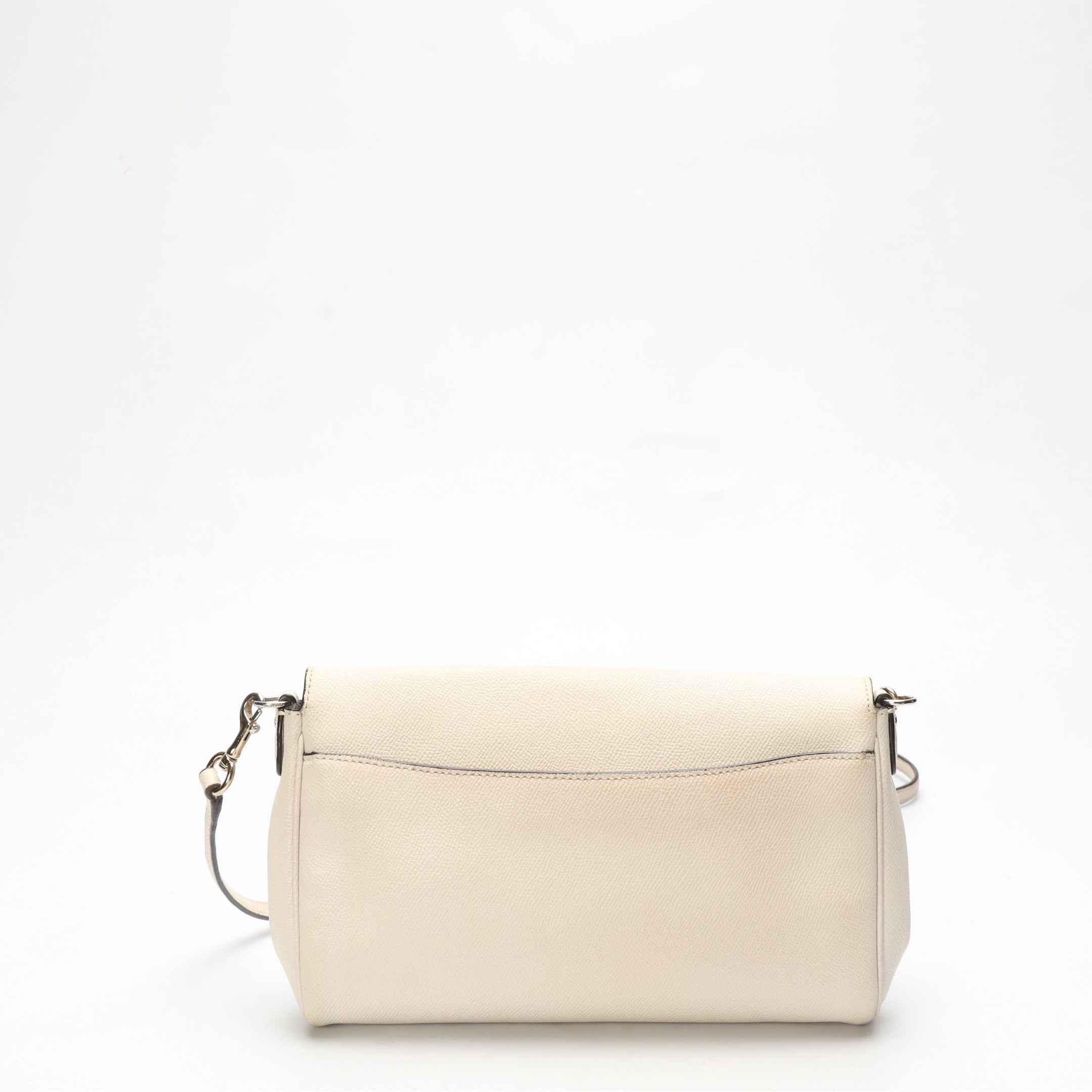 Coach Light Chalk Turnlock Chain Crossbody Bag