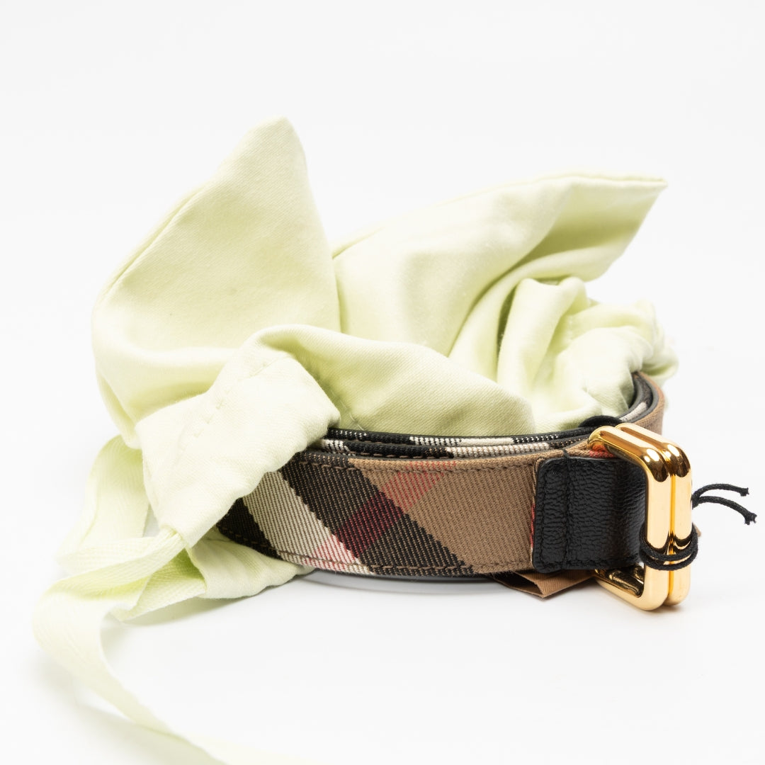 Burberry Check Reversible Belt