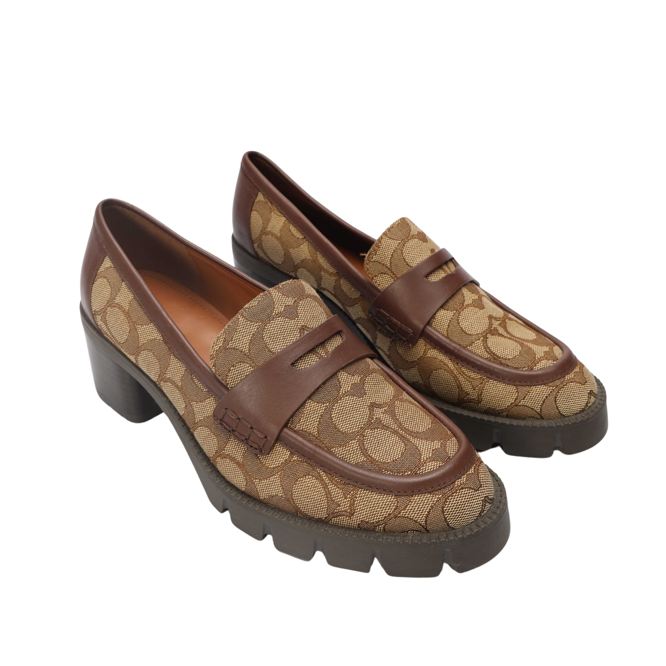 Coach Ruthie Signature Canvas Loafers