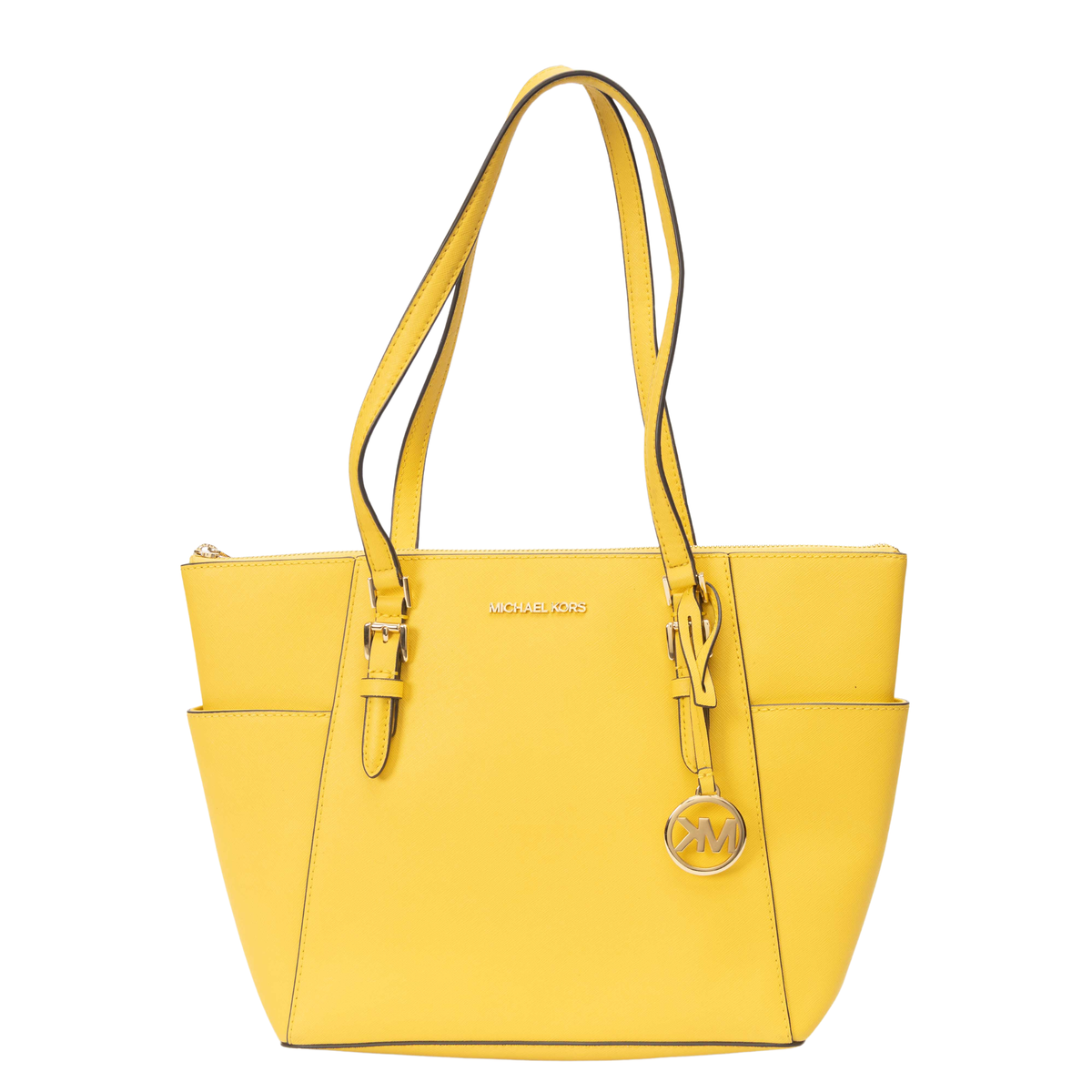 Michael Kors Tan Charlotte Yellow Tote