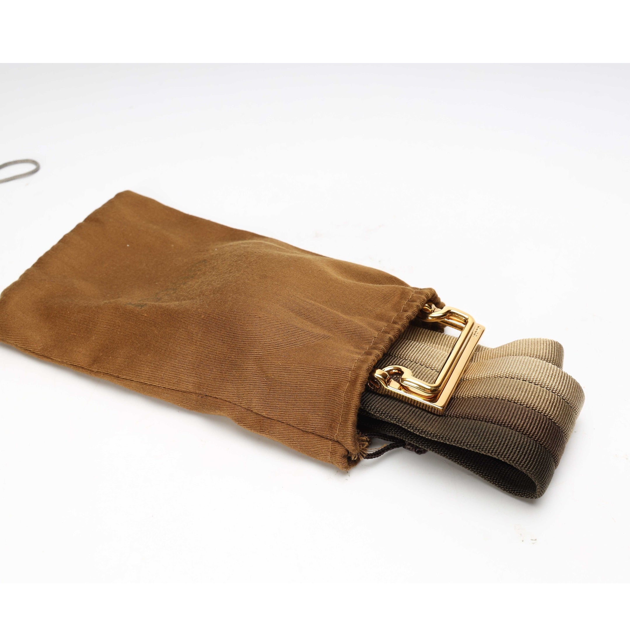 Gucci Colorblock Canvas Square Buckle Belt