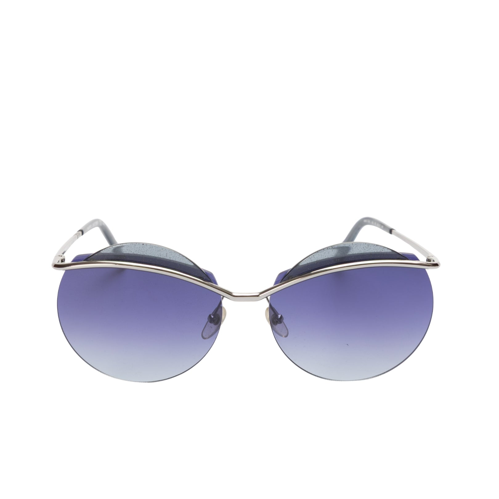 Marc Jacobs Blue Gradient Round Sunglasses