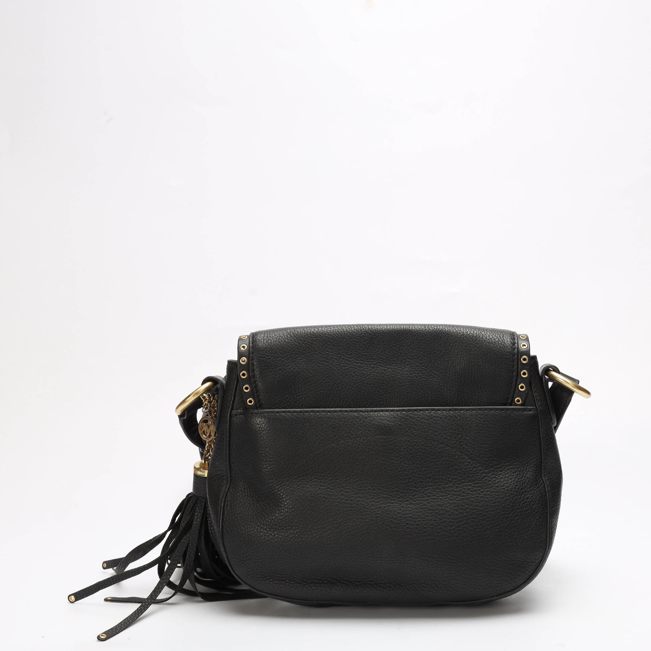 Michael Kors Brooklyn Black Saddlebag