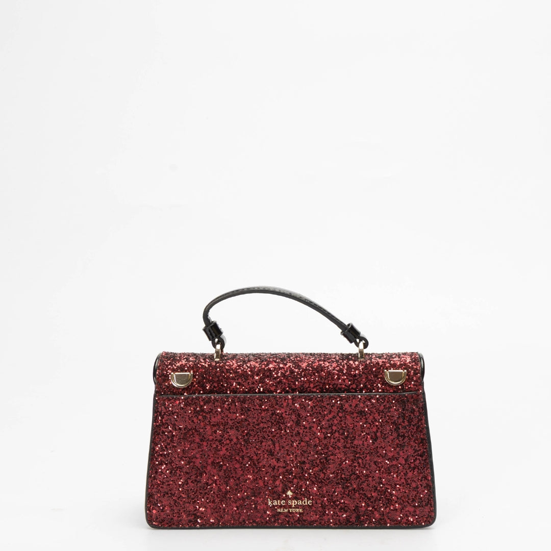 Kate Spade Odette Red Glitter Mini Satchel