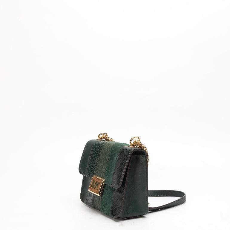 Michael Kors Crocodile Leather Green Crossbody Bag