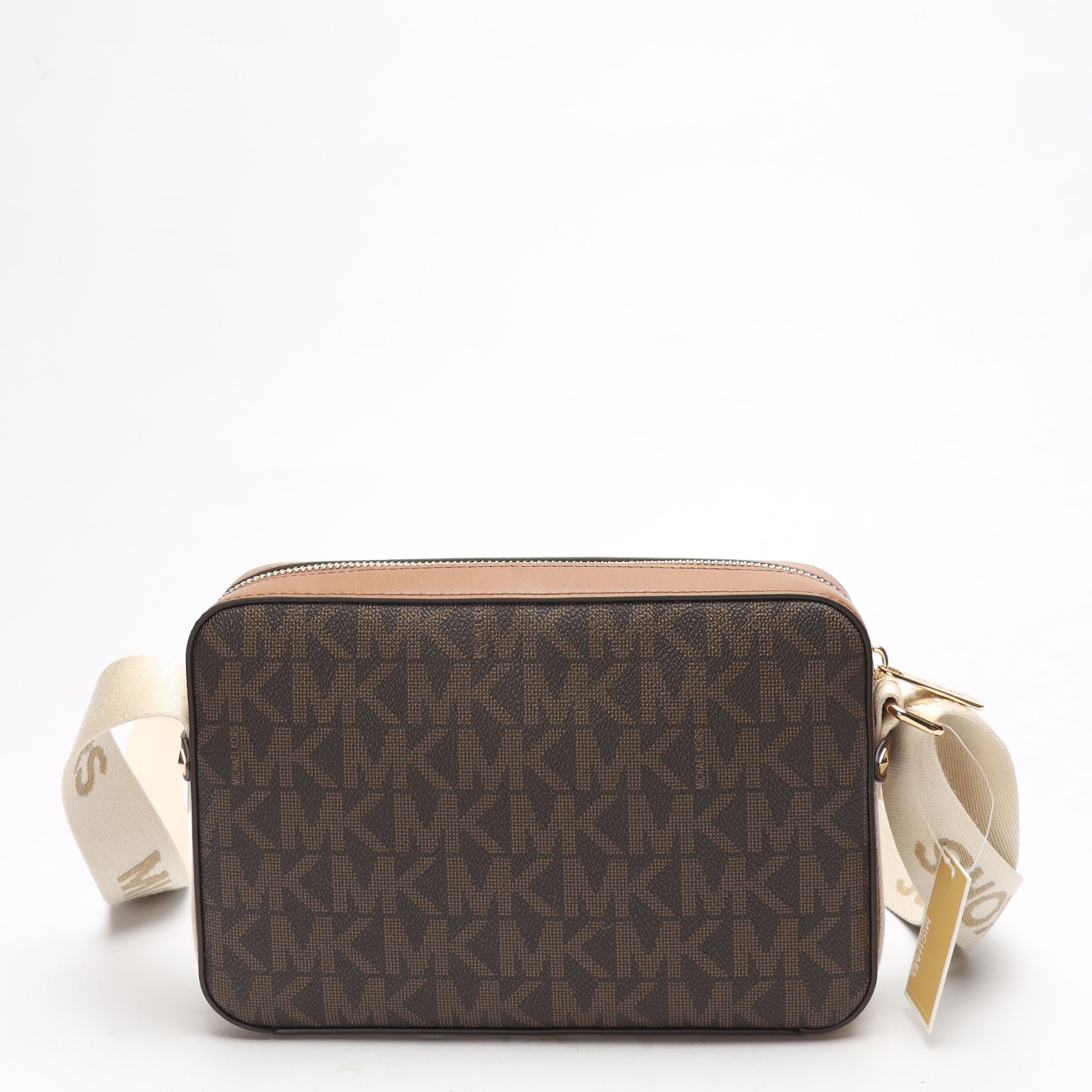 Michael Kors Brown Logo Maeve Crossbody Bag