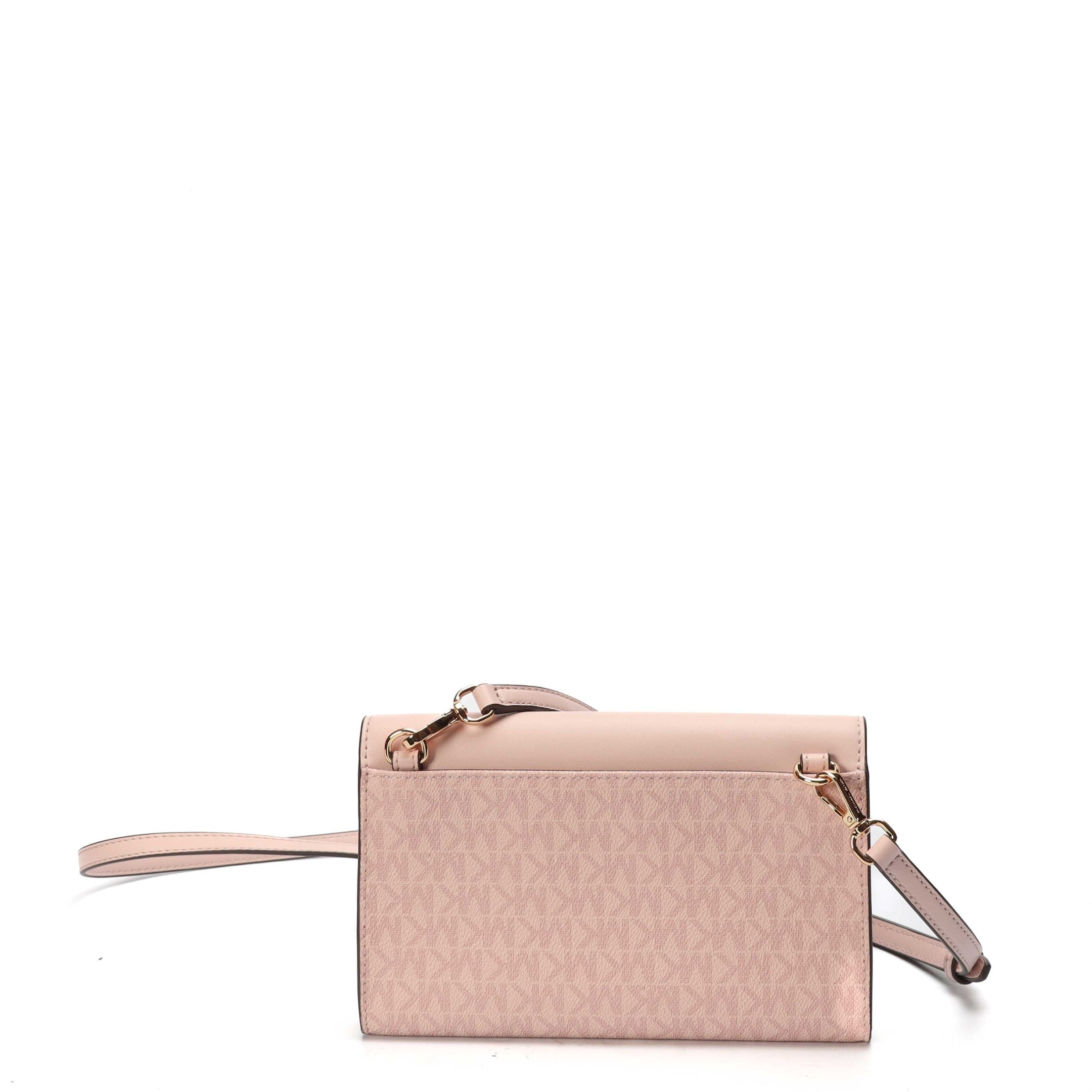 Michael Kors Charlotte Pink Logo Cross Body Wallet