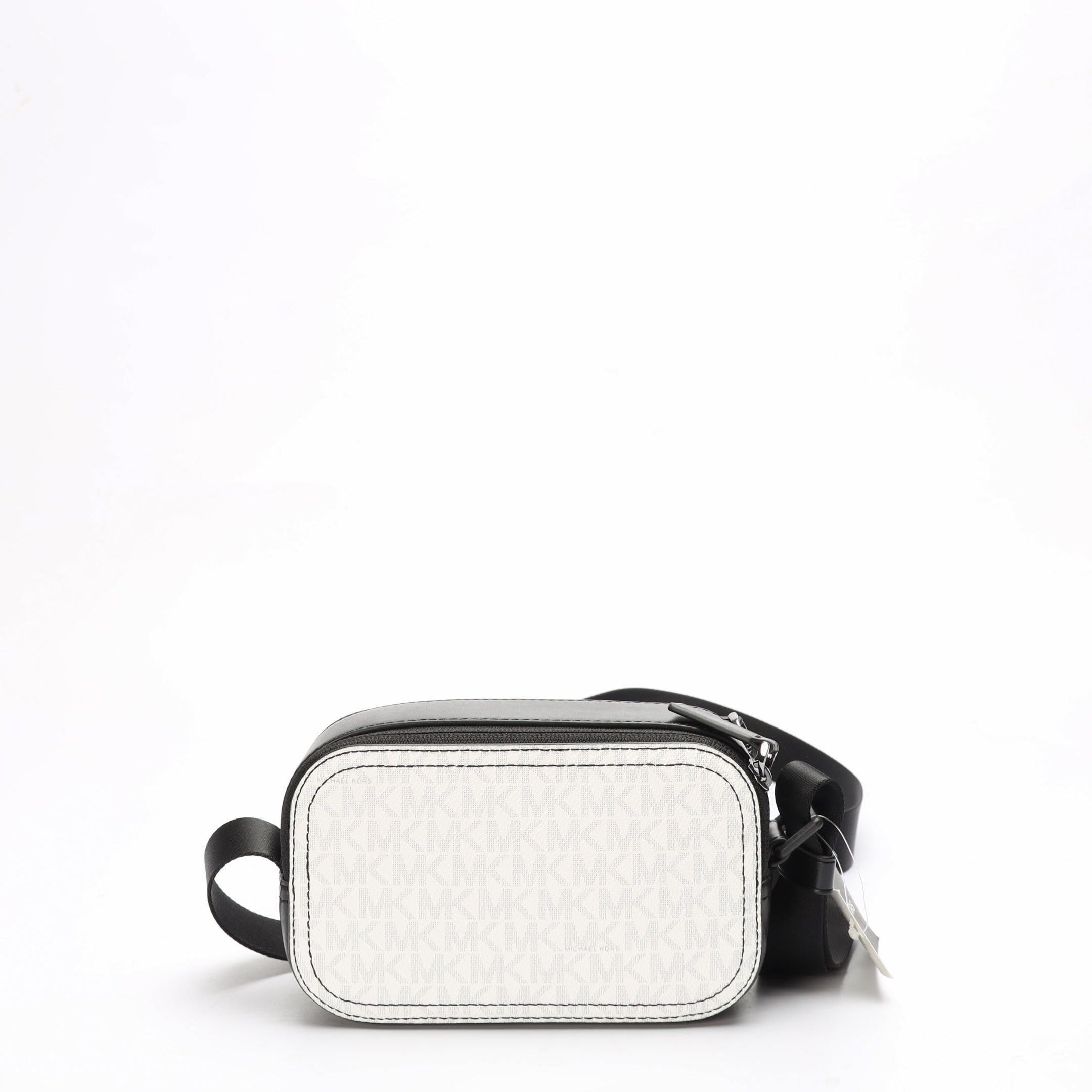 Michael Kors B&W Logo Camera Crossbody Bag