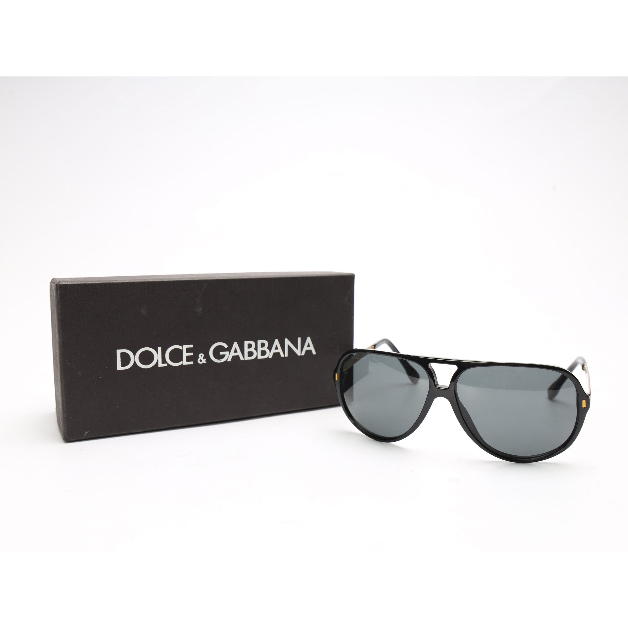Dolce & Gabbana Aviator Black/Gold Sunglasses