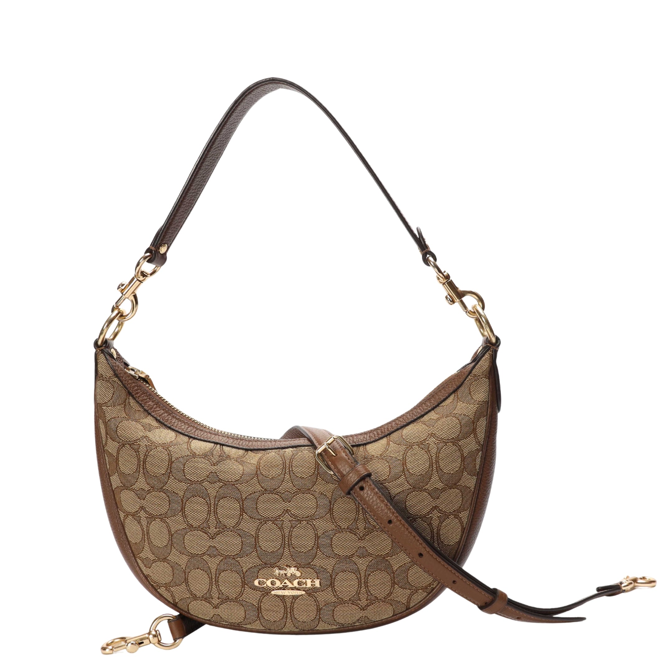 Coach Aria Signature Jacquard Shoulder Bag