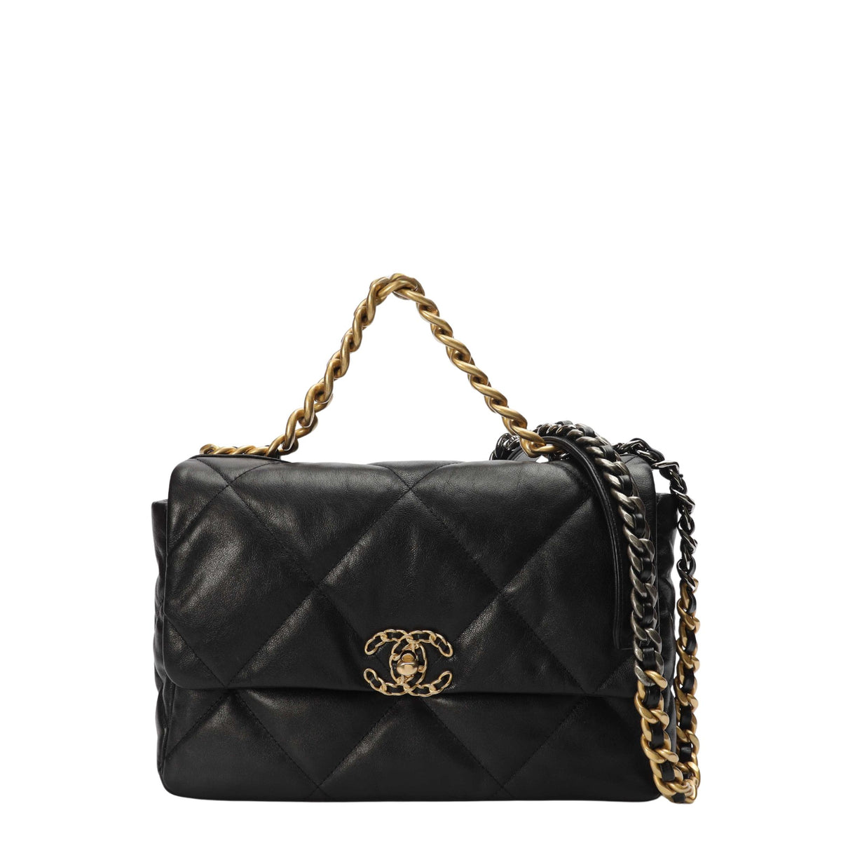 Chanel Lambskin Quilted Flap Black