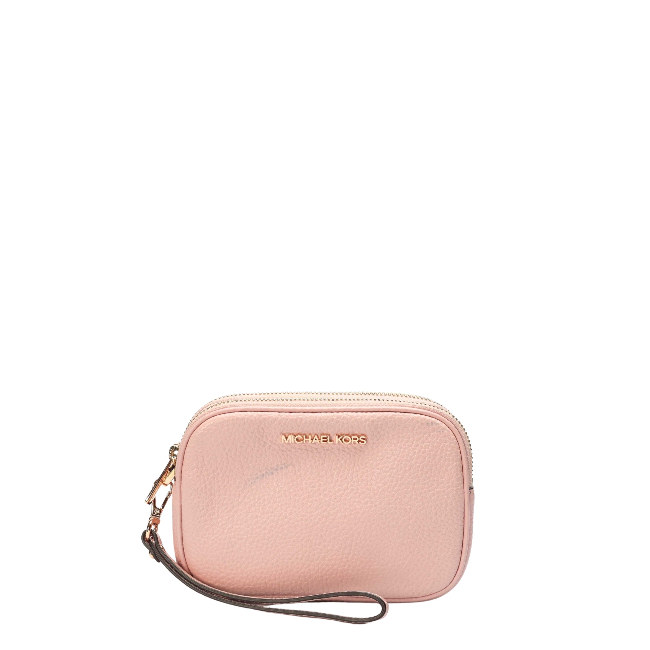 Michael Kors Double Zip Pink Wristlet