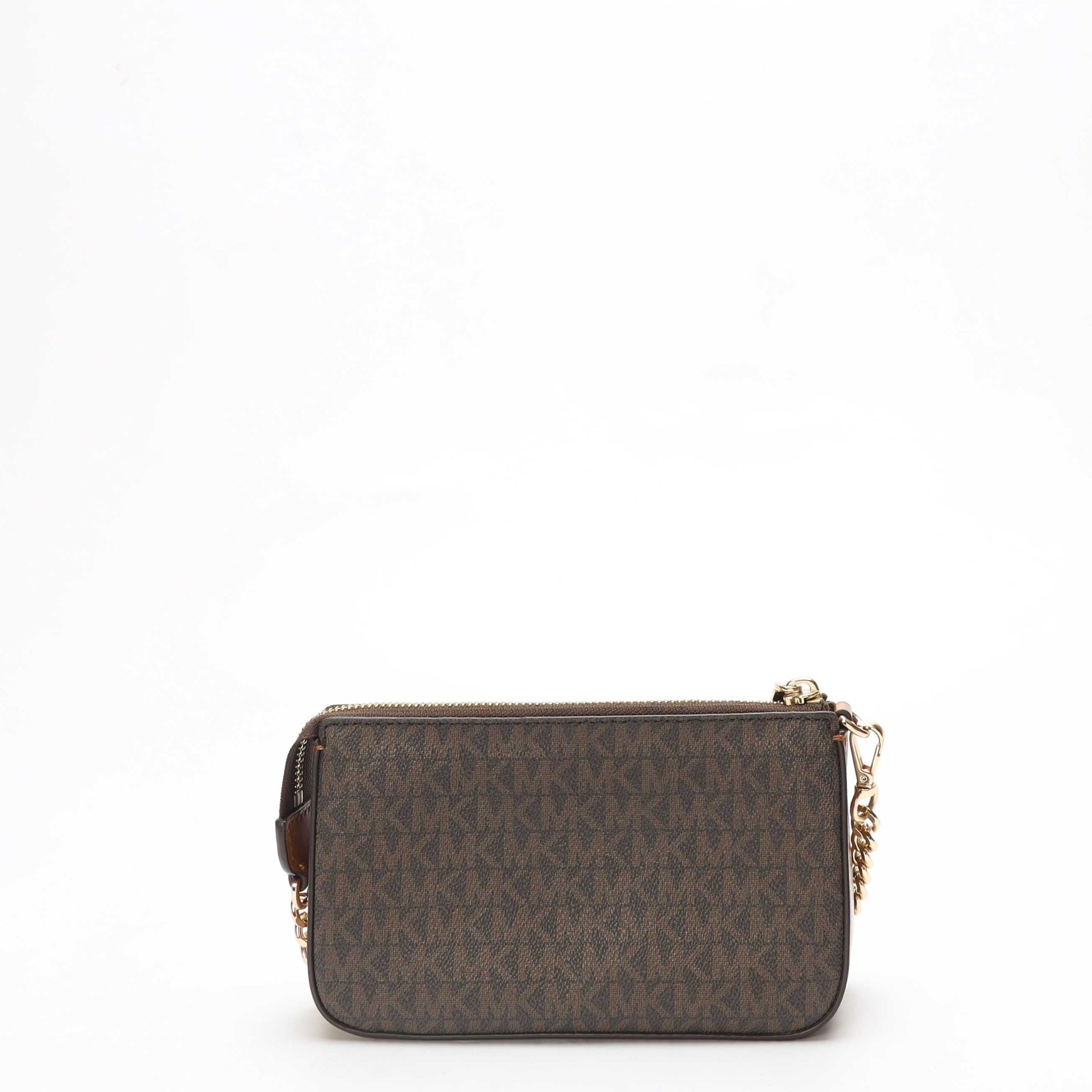 Michael Kors Brown Jet Set Small Chain Pouchette