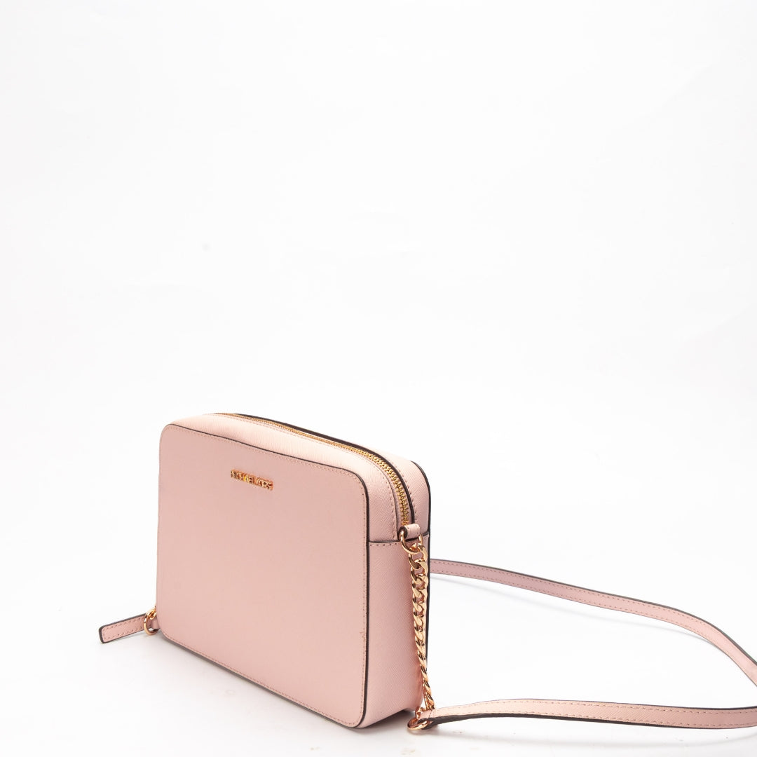 Michael Kors Rose Houston Crossgrain Sling Bag