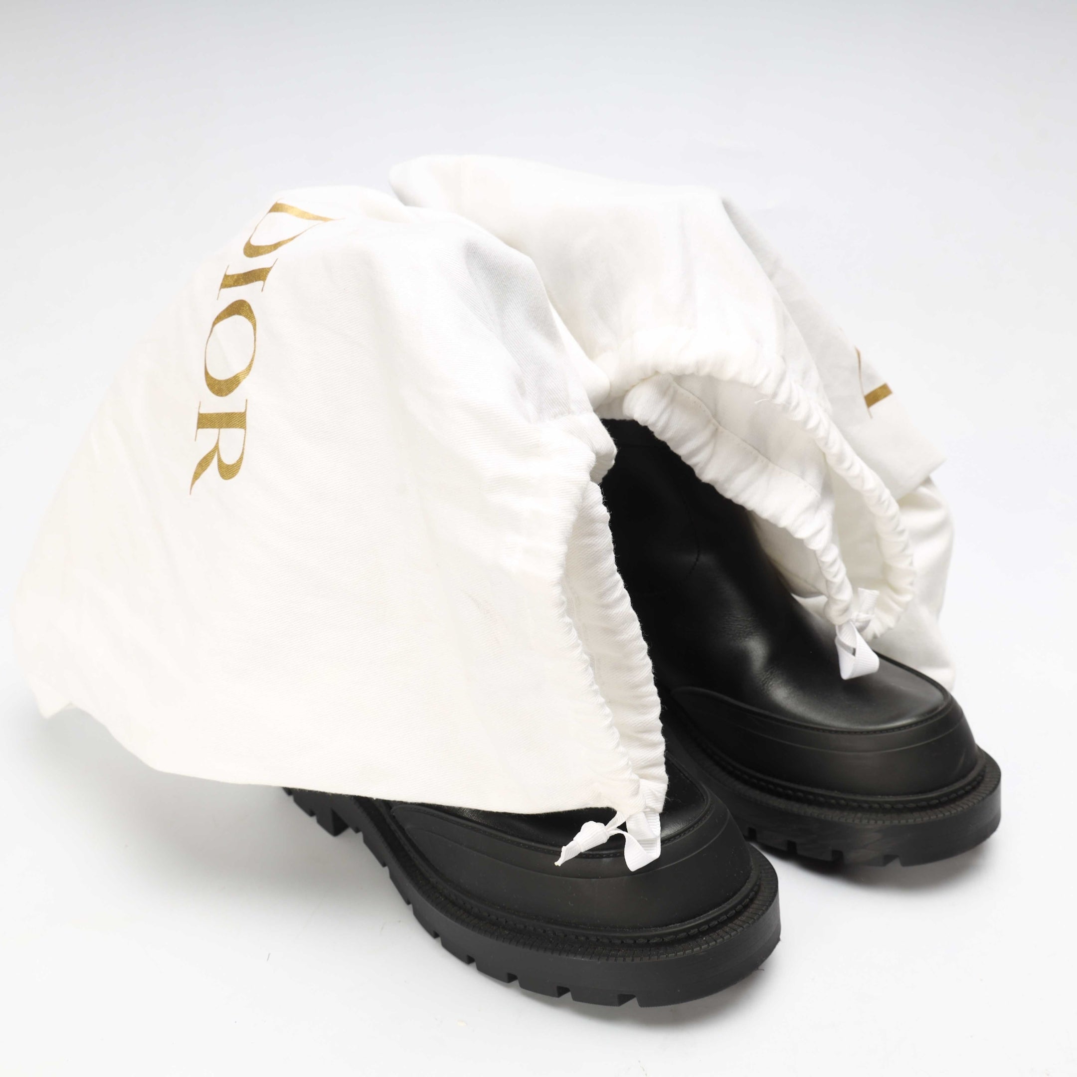 Dior Empreinte Black Ankle Boots