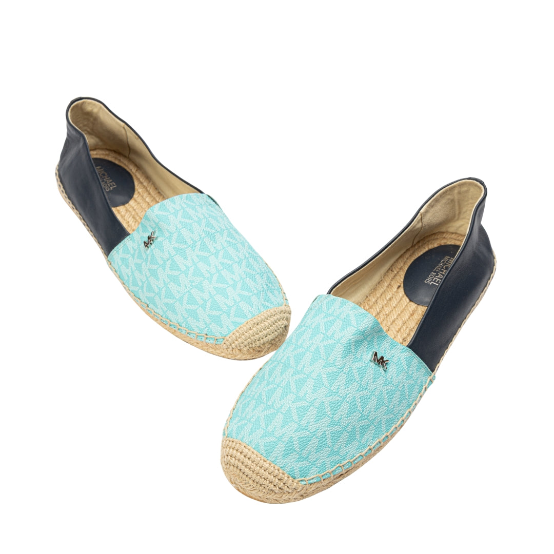 Michael Kors Blue Kendrick Logo Slip-On Espadrille