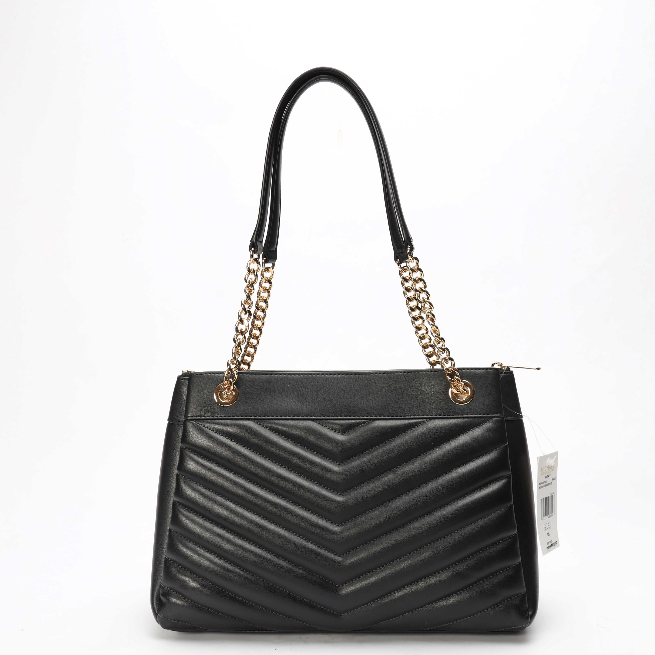 Michael Kors Black Whitney Quilted Medium Tote