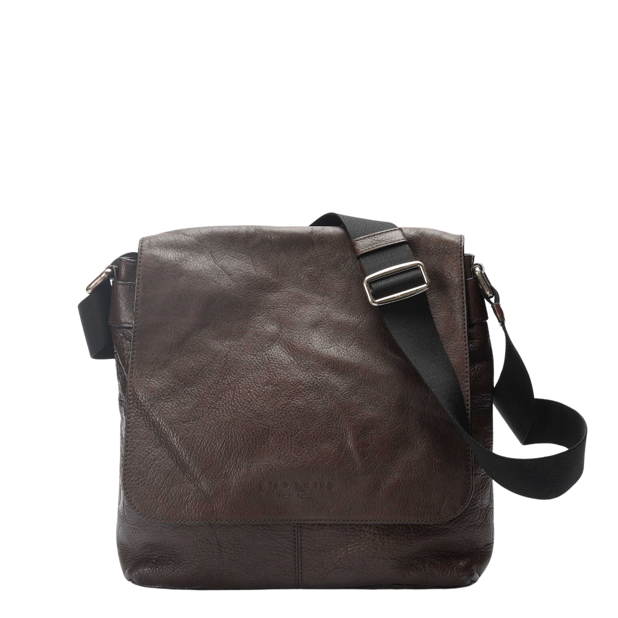 Coach Brown Flap Messenger Bag