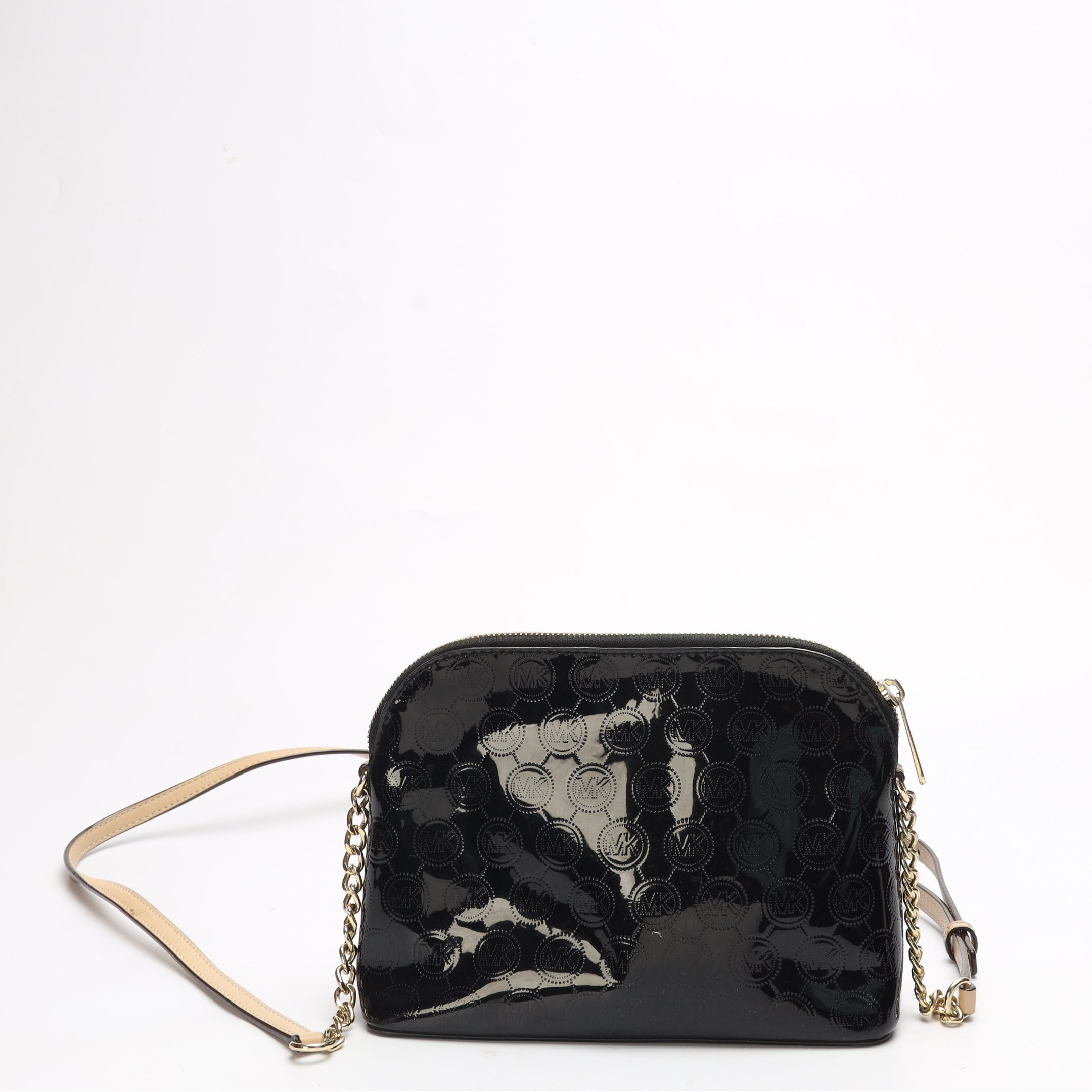 Michael Kors Harrods Logo Canvas Dome Crossbody Bag