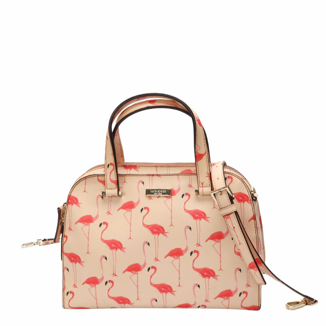Kate Spade Felix Newbury Lane Flamingo Satchel
