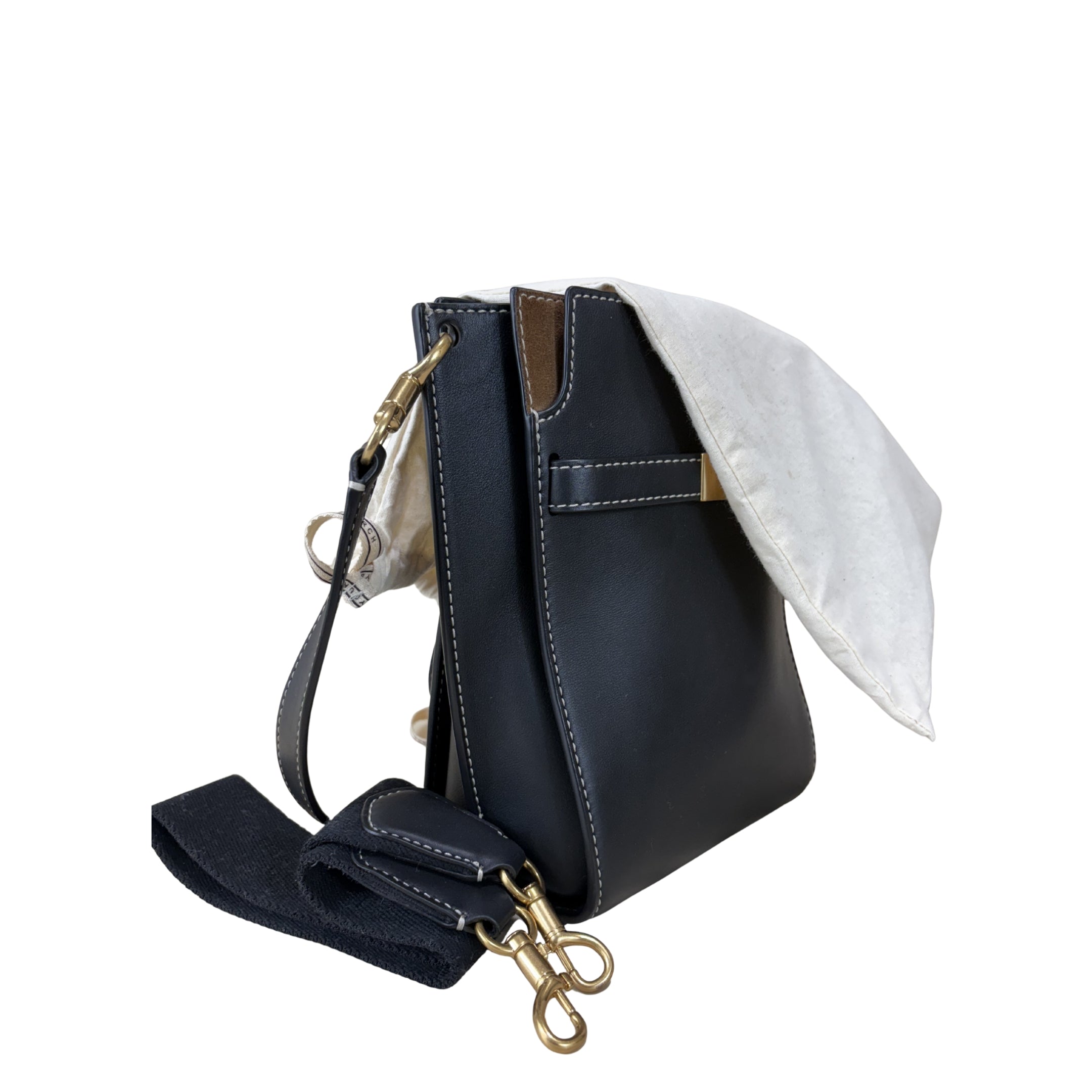 Tory Burch Lee Radziwill Navy Crossbody Bag