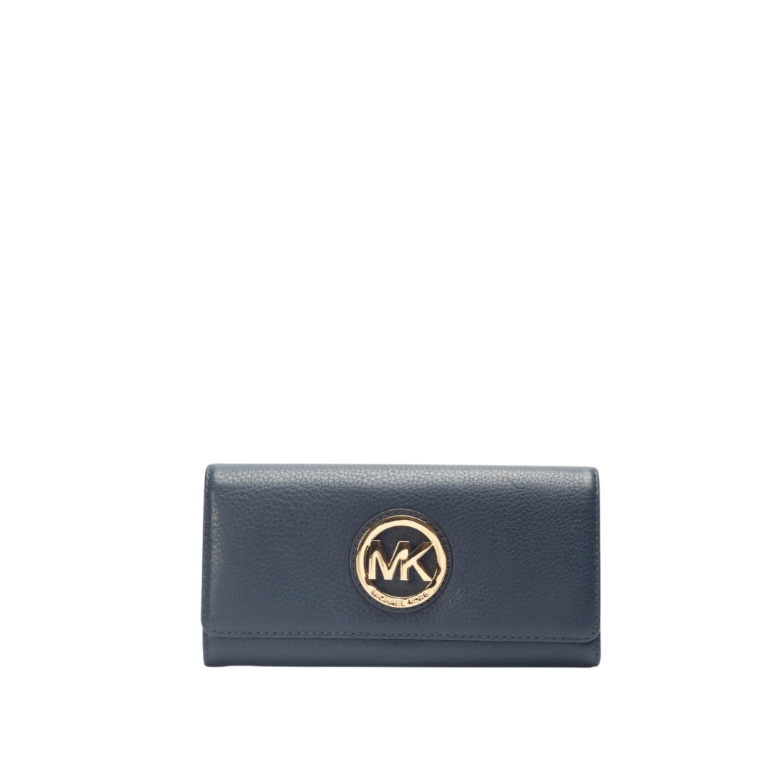 Michael Kors Navy Continental Flap Wallet